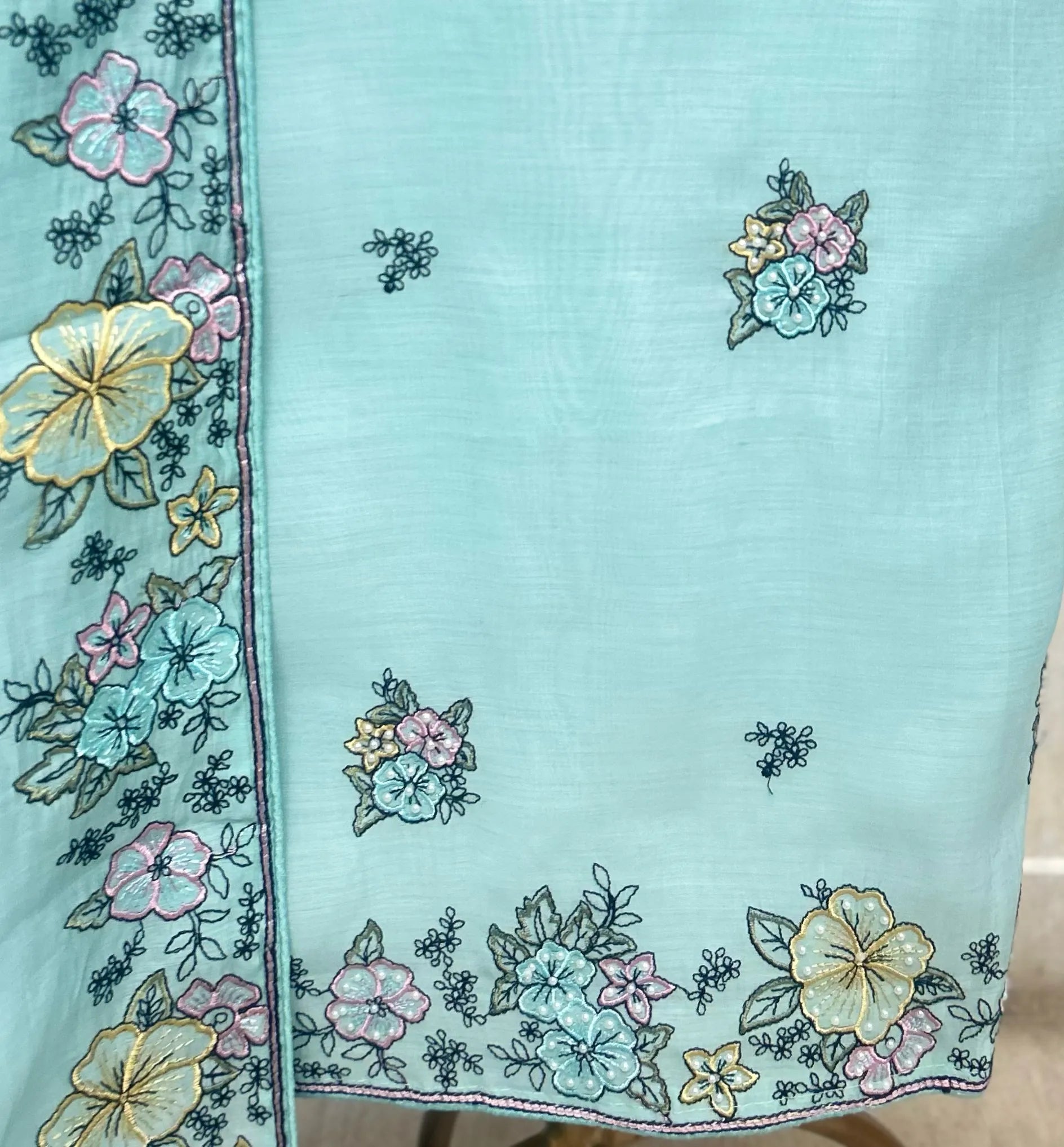 Delicate Petal Charm Unstitched Suits