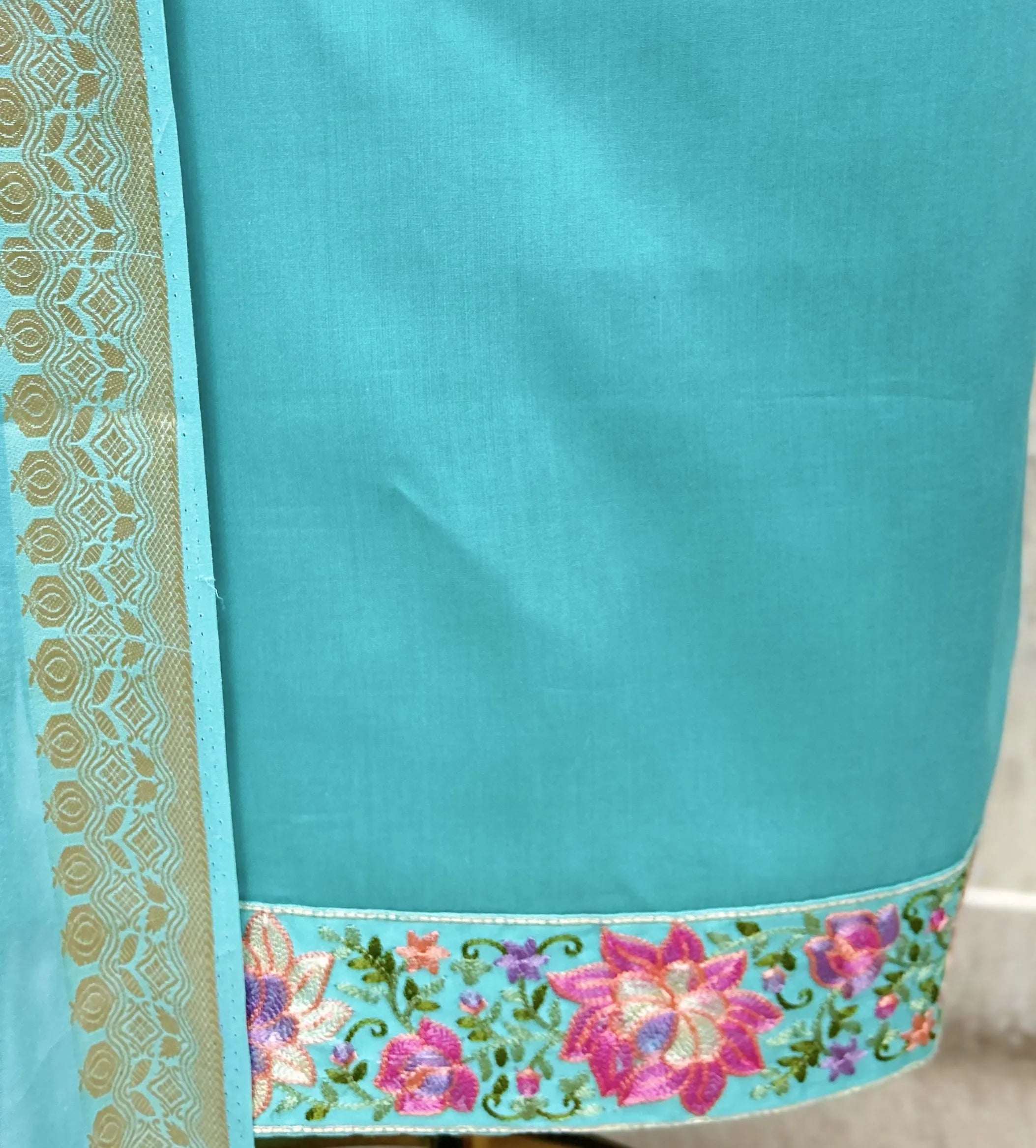 Banarasi Bloom Glace Cotton Unstitched Suits