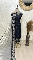 Swan Song Linen Unstitched Suit