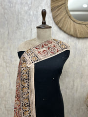 Royal Kalamkari Trail Cotton Unstitched Suit