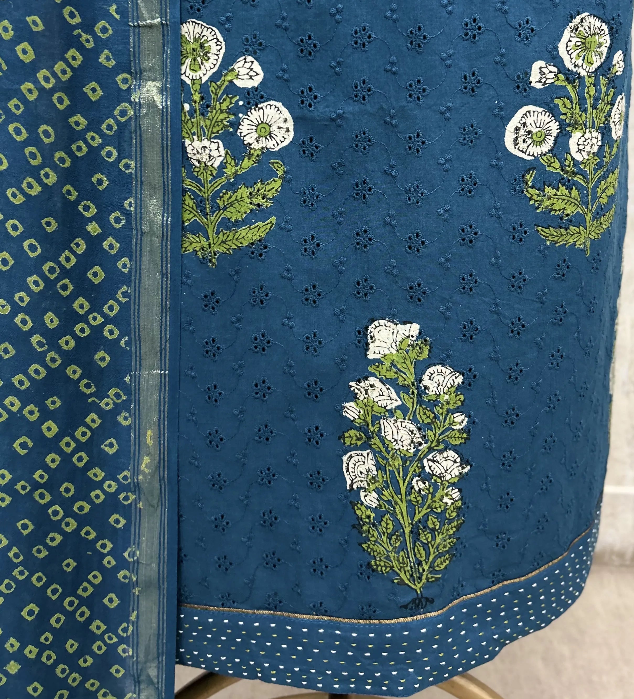 Whispered Meadow Hakuba Cotton Unstitched Suit