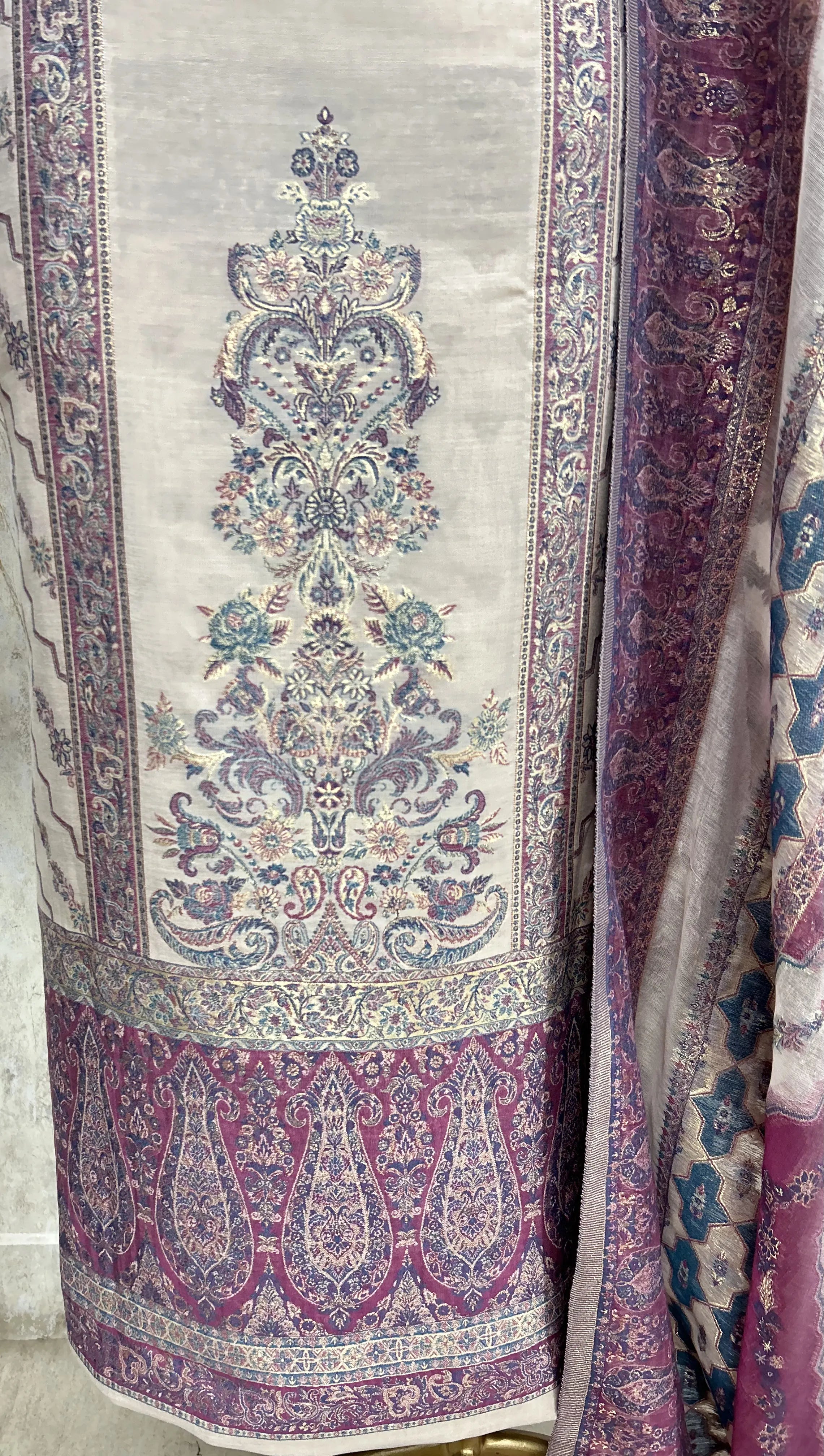 Classic Ethnic Weave Unstiched Suit