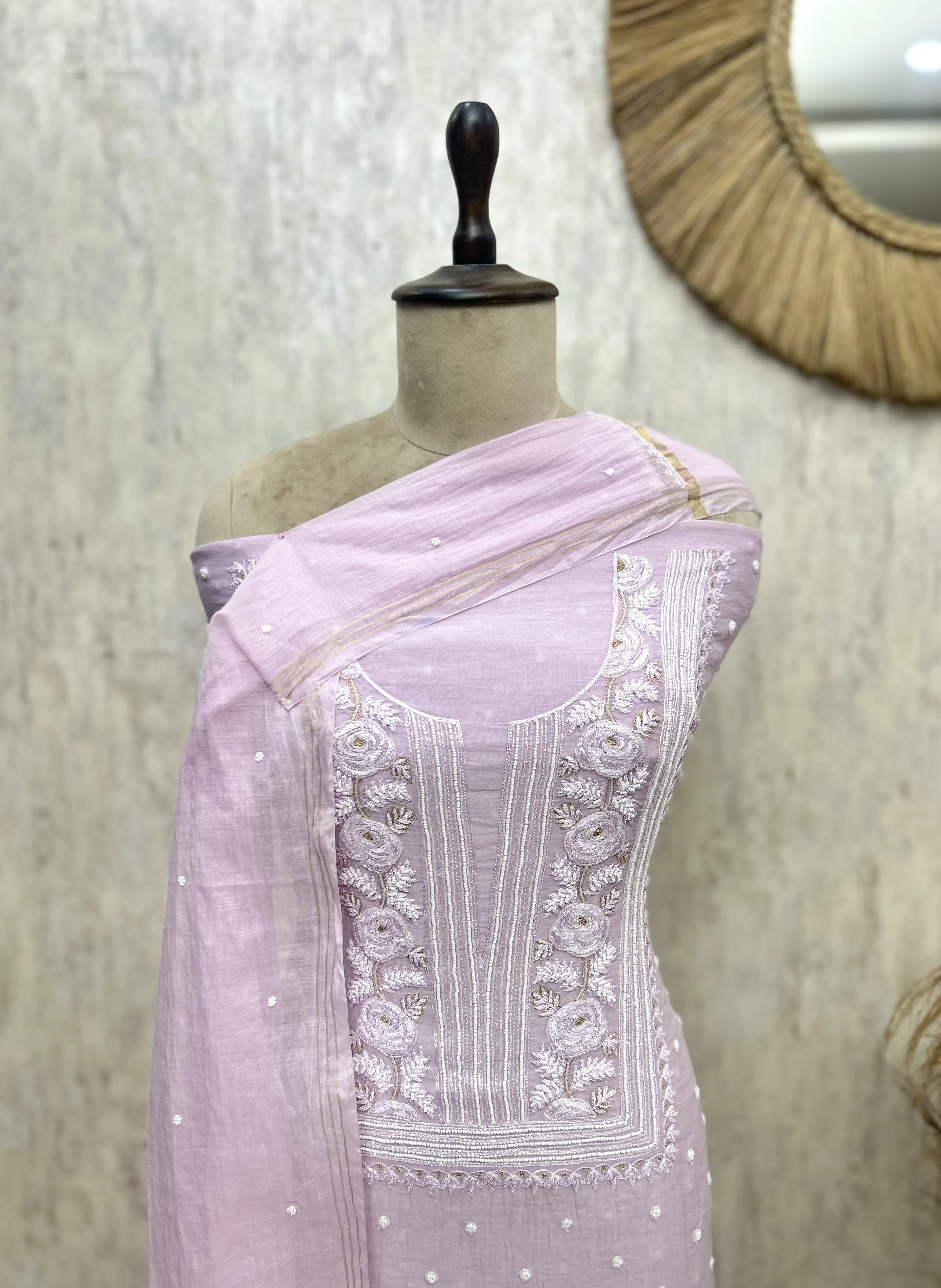 Enchanted Petals Mul Cotton Unstitched Suit