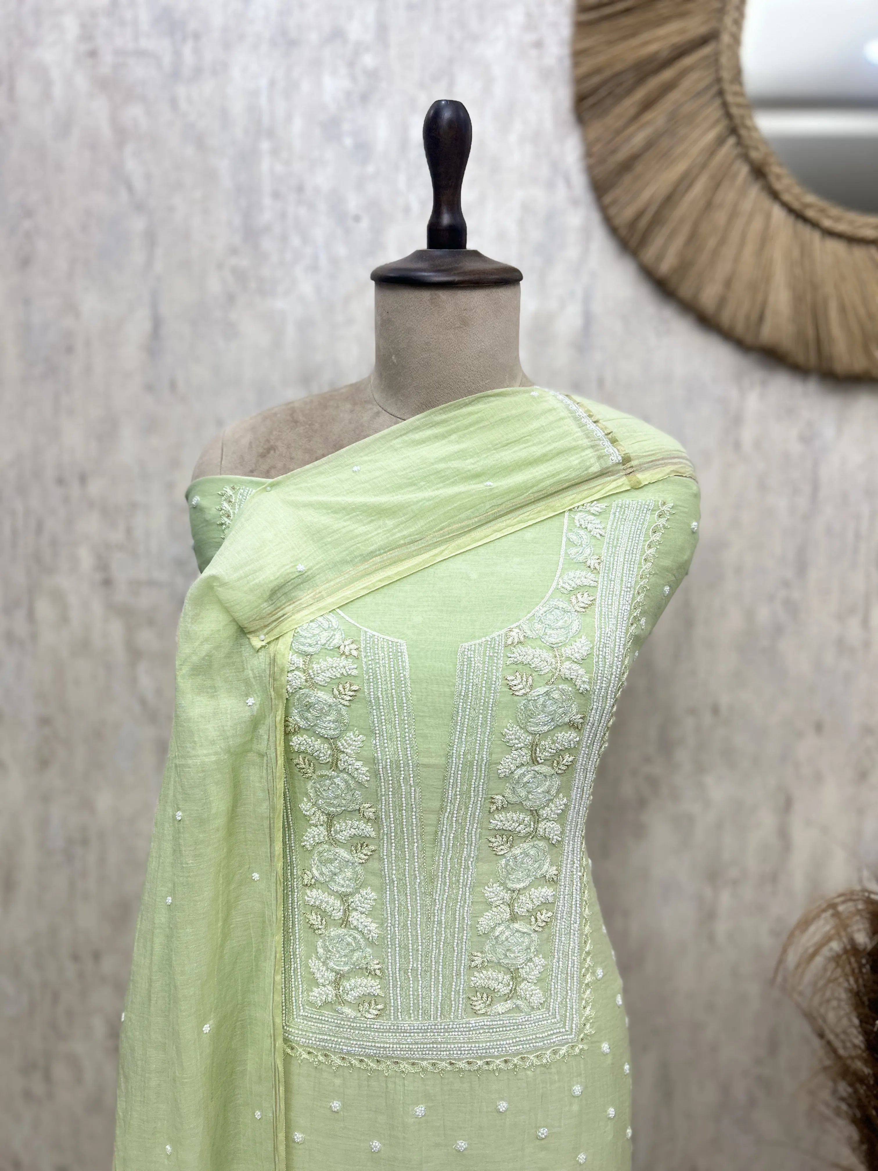 Enchanted Petals Mul Cotton Unstitched Suit