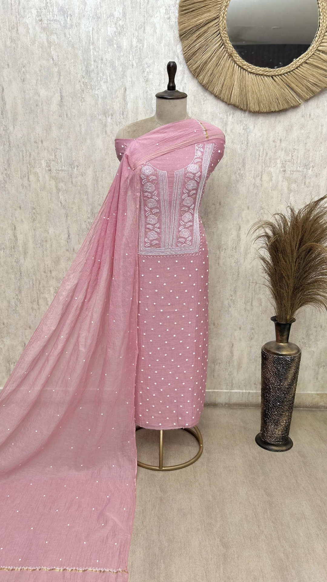 Enchanted Petals Mul Cotton Unstitched Suit