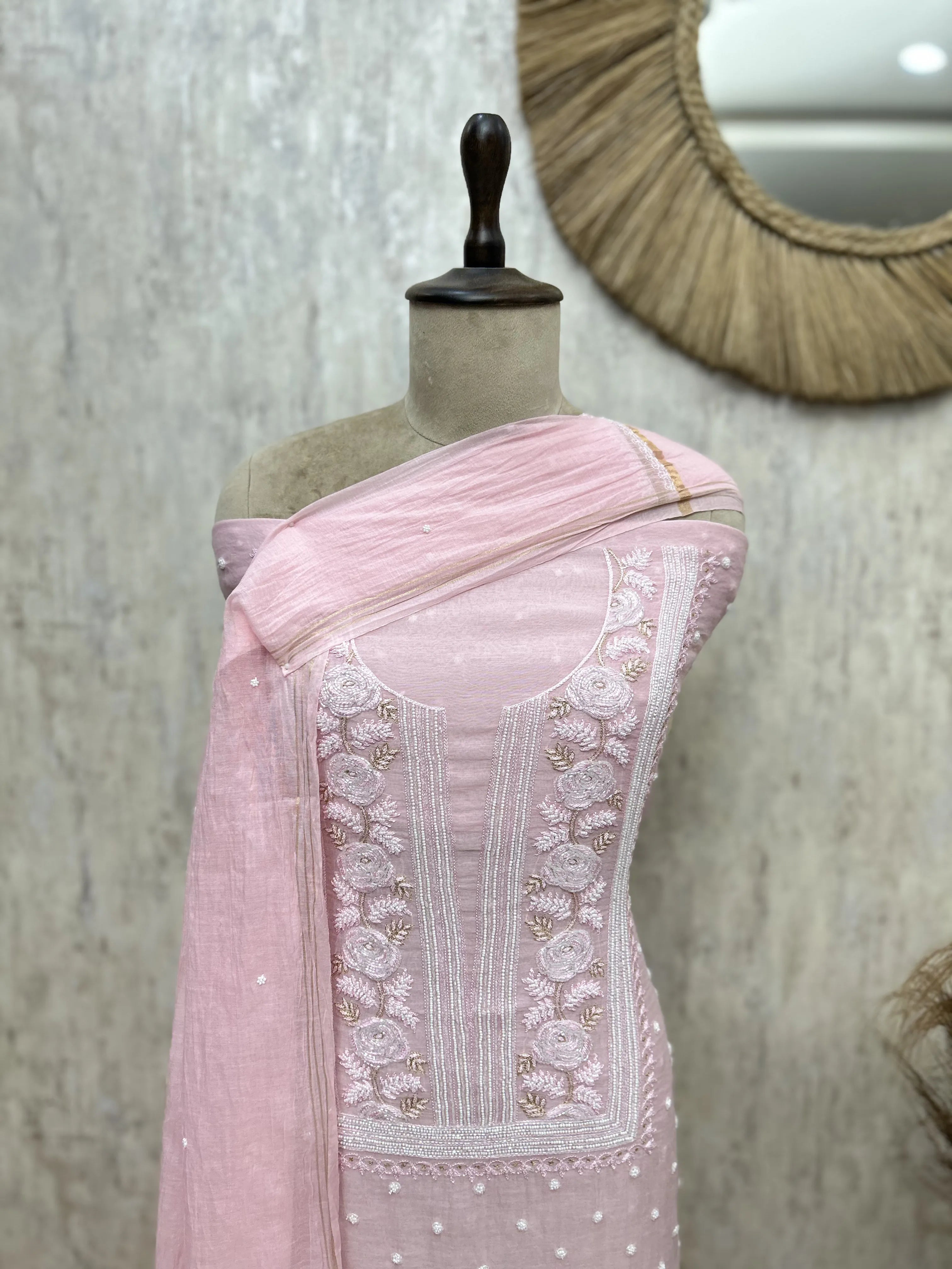 Enchanted Petals Mul Cotton Unstitched Suit