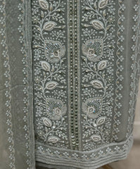Whispered Heritage Lucknawi Georgette Unstitched Suit
