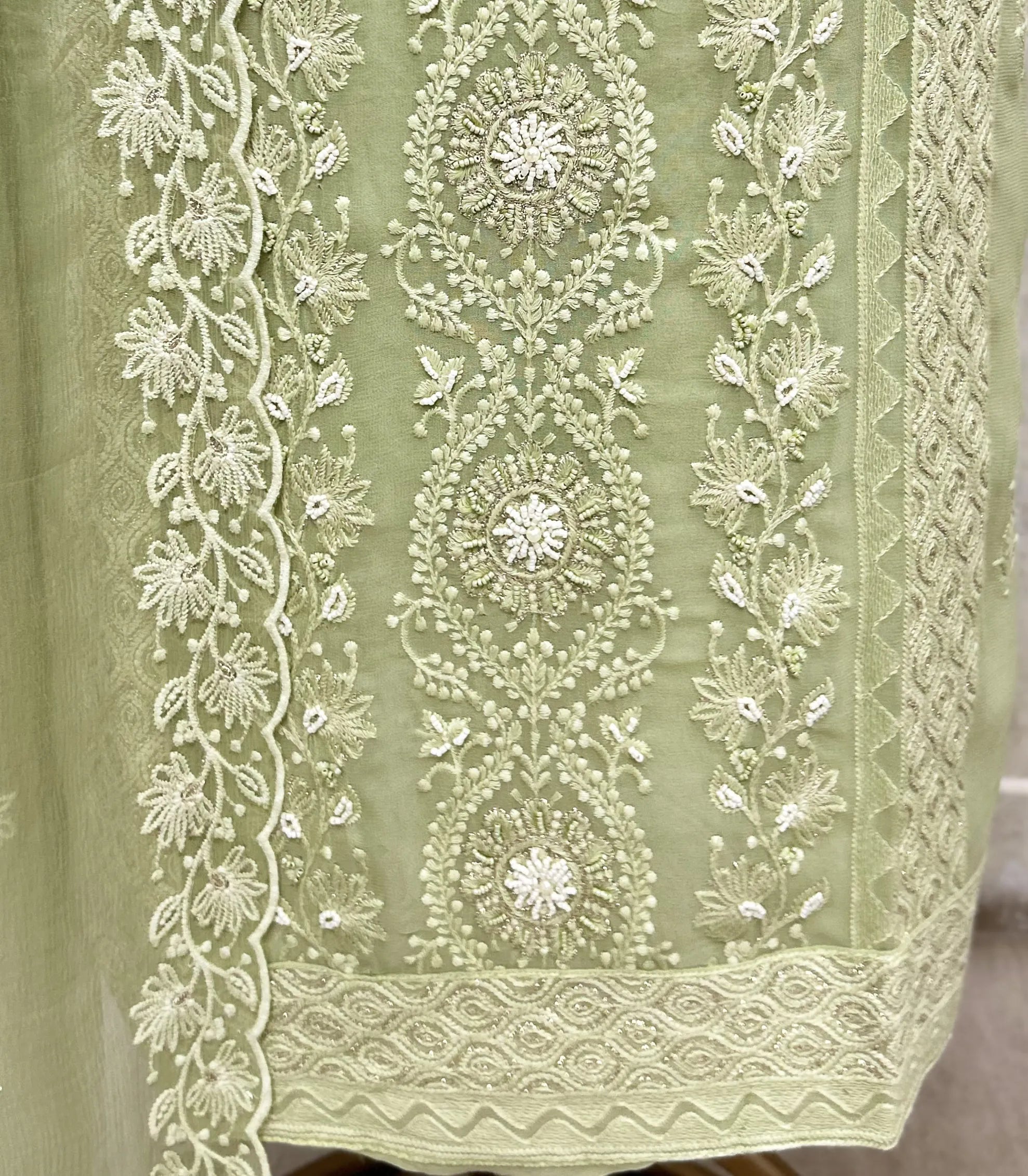 Timeless Tehzeeb Georgette Unstitched Suit Ensemble