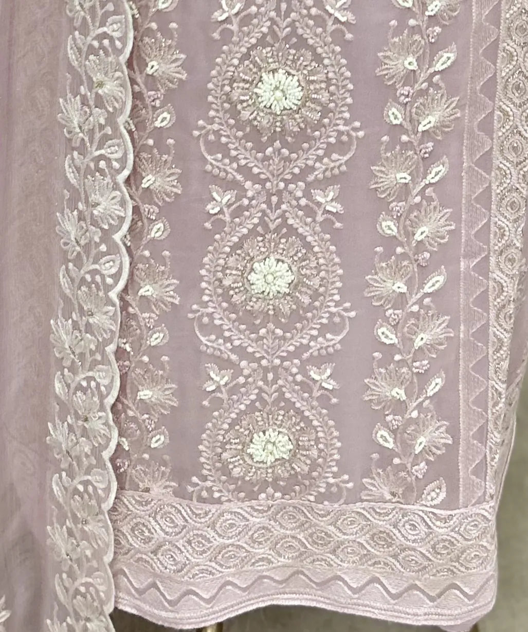 Timeless Tehzeeb Georgette Unstitched Suit Ensemble