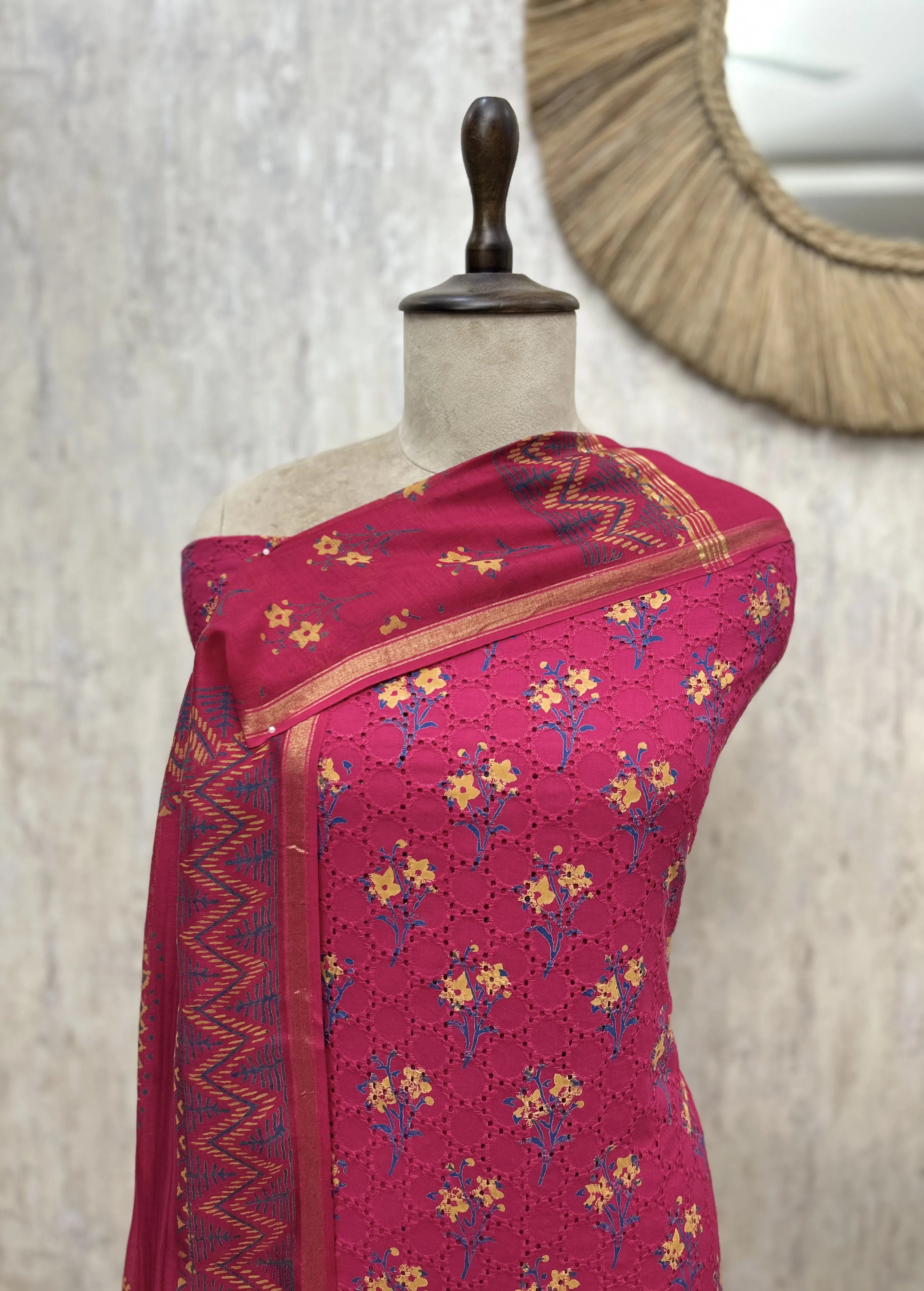 Heirloom Blossom Hakuba Cotton Unstitched Suit
