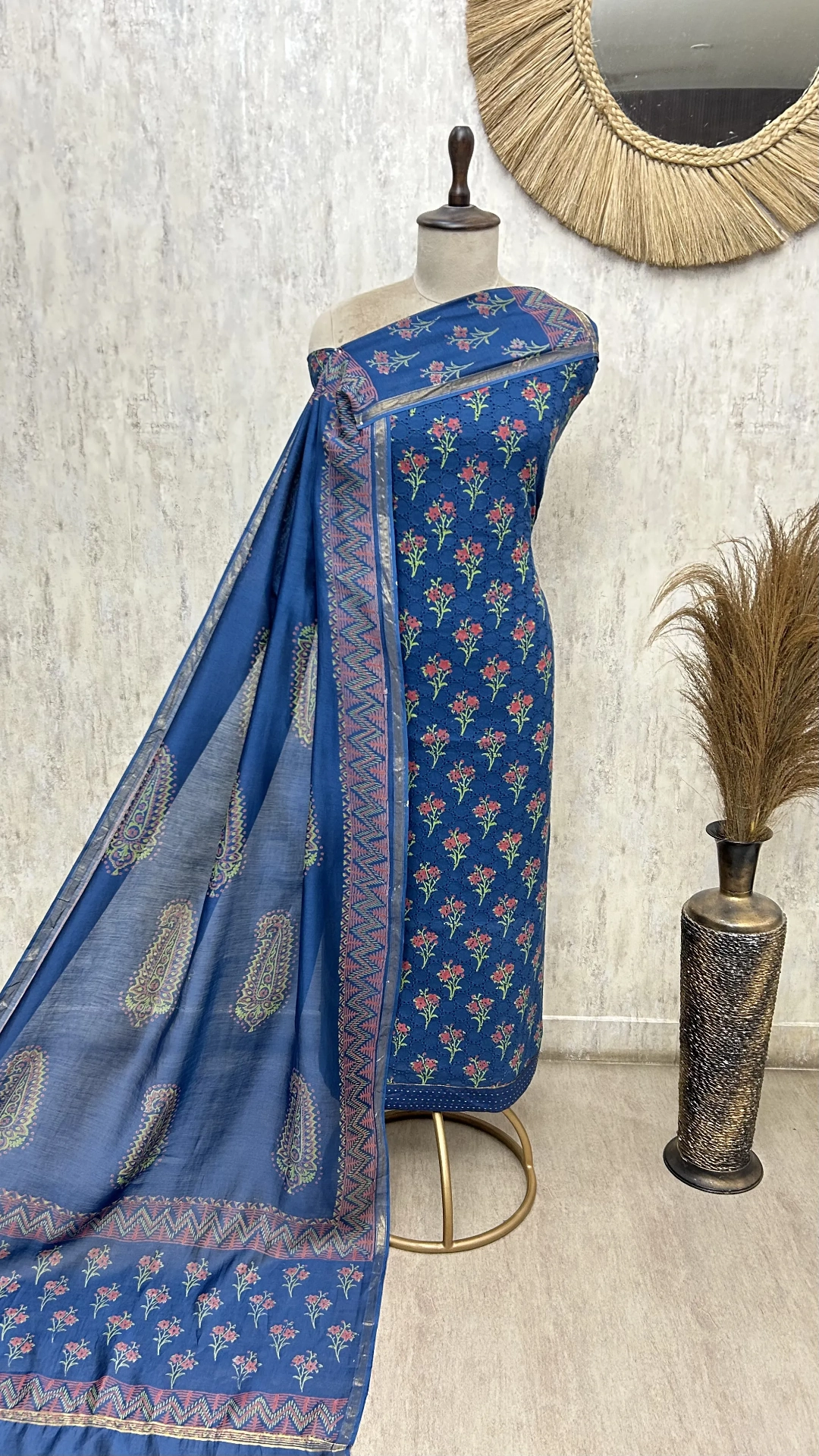 Heirloom Blossom Hakuba Cotton Unstitched Suit