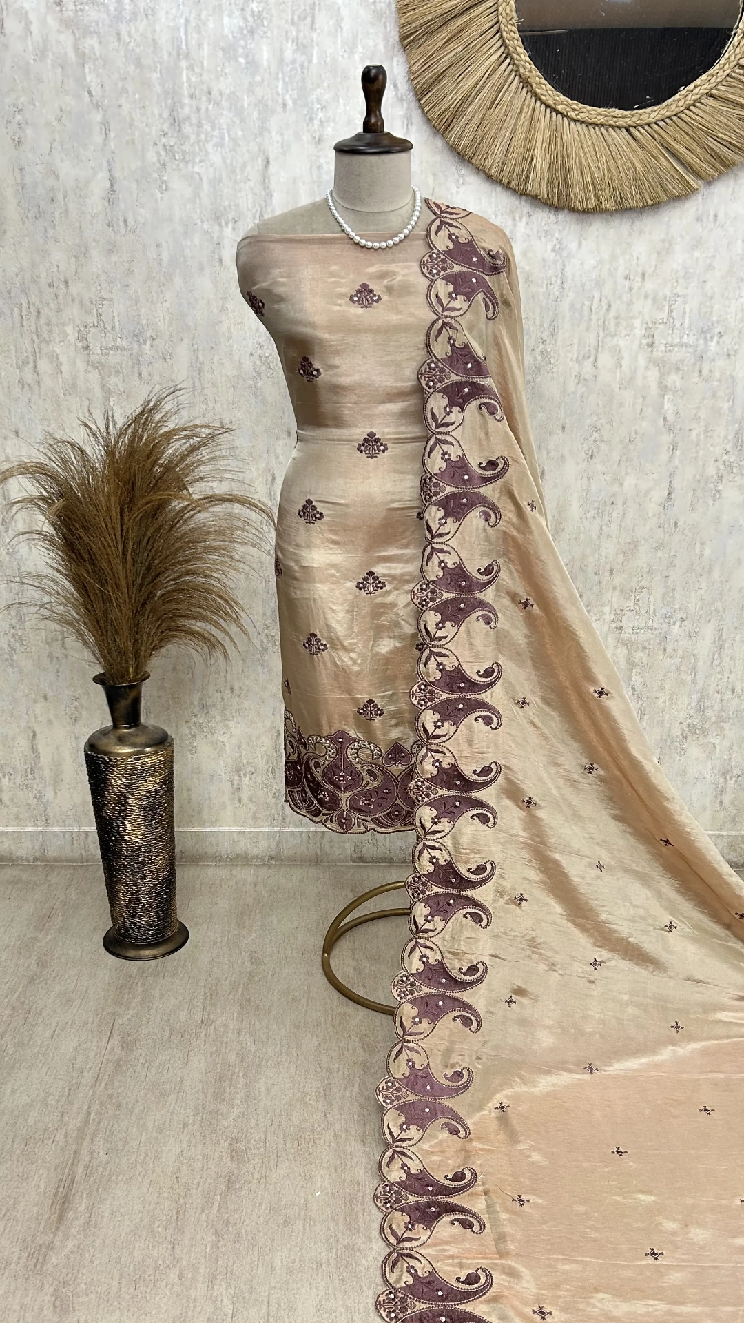 Antique Elegance Unstiched Suit