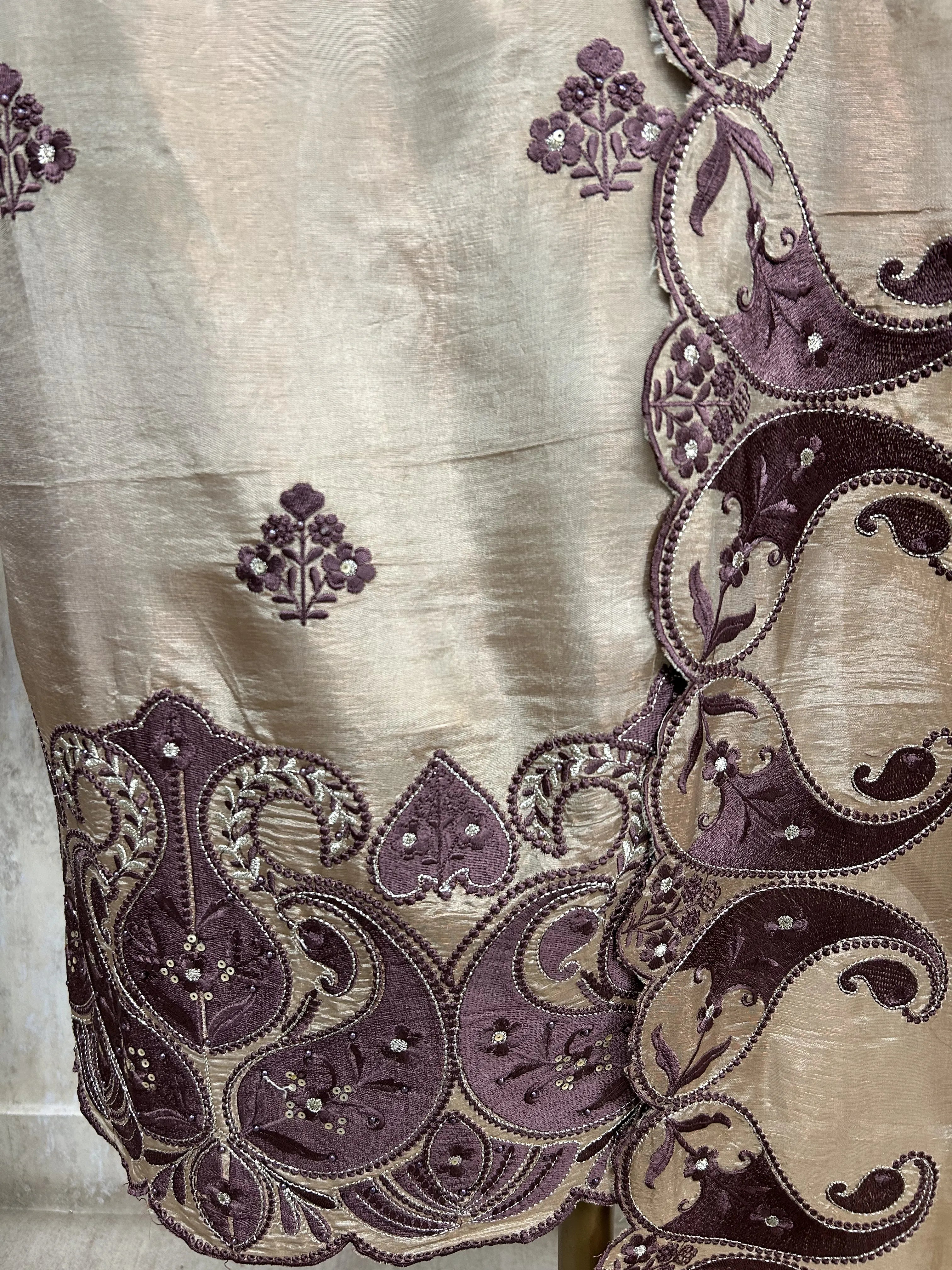 Antique Elegance Unstiched Suit