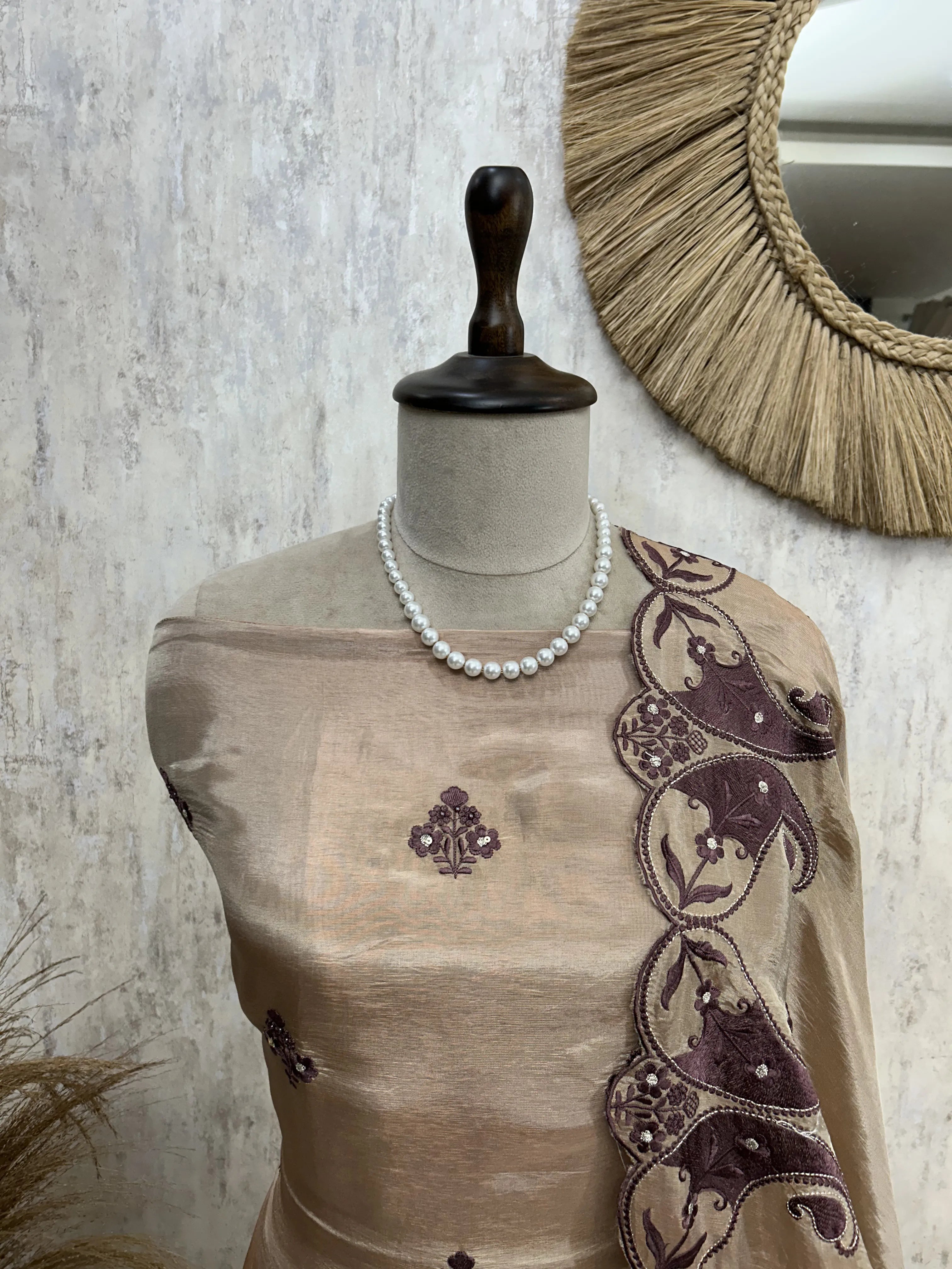 Antique Elegance Unstiched Suit