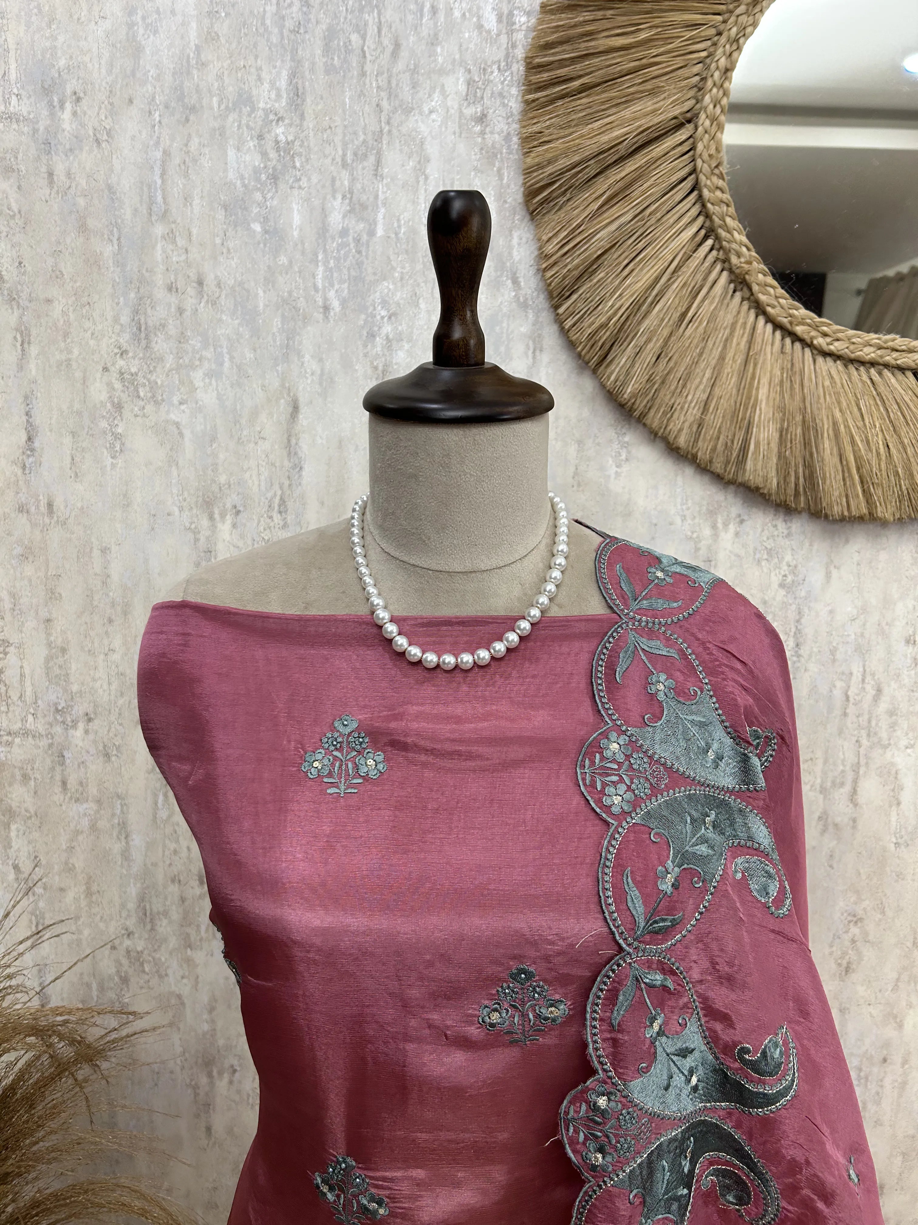 Antique Elegance Unstiched Suit