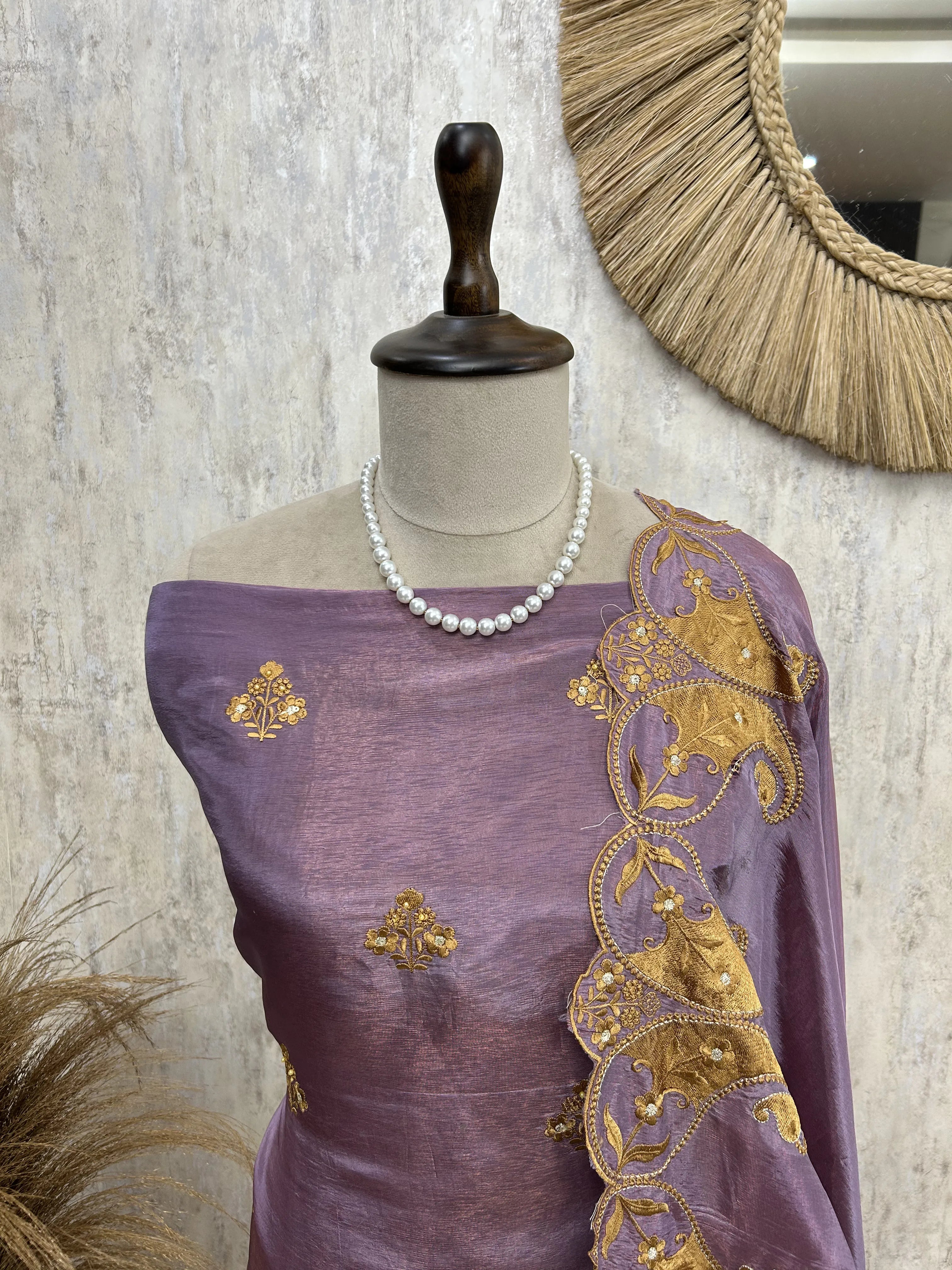 Antique Elegance Unstiched Suit