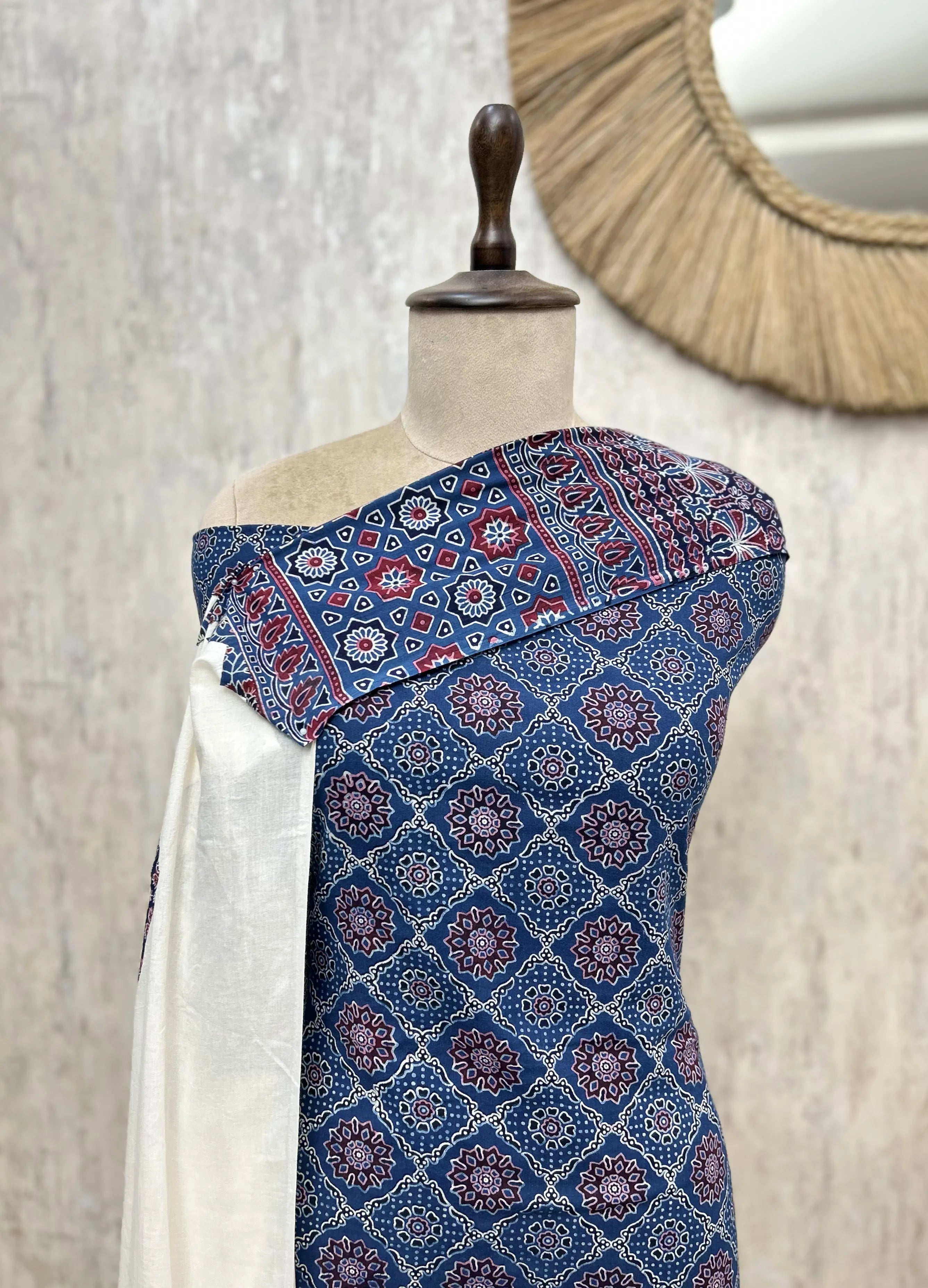 Crafted Heritage Cotton Unstitched Suit