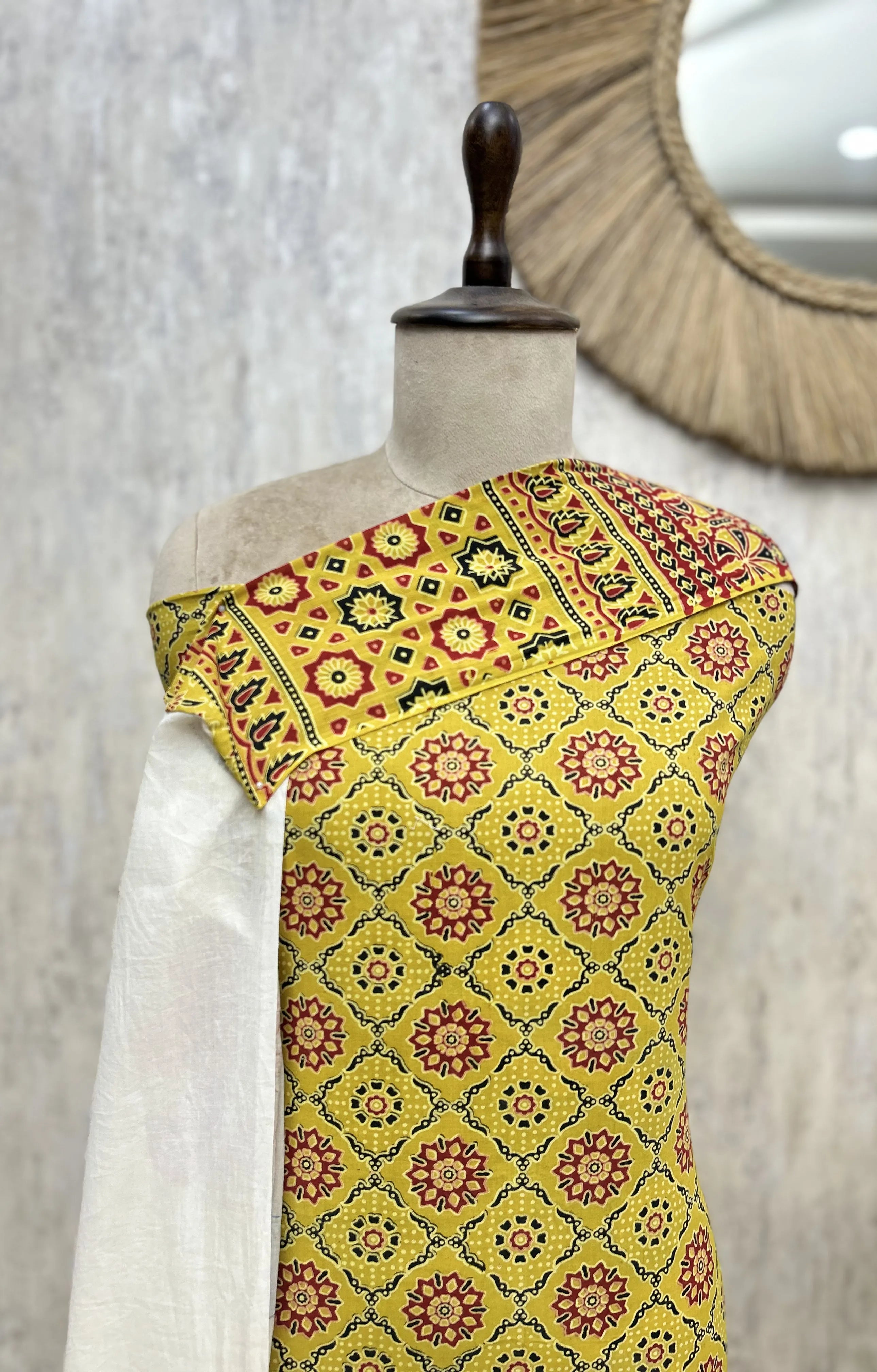Crafted Heritage Cotton Unstitched Suit