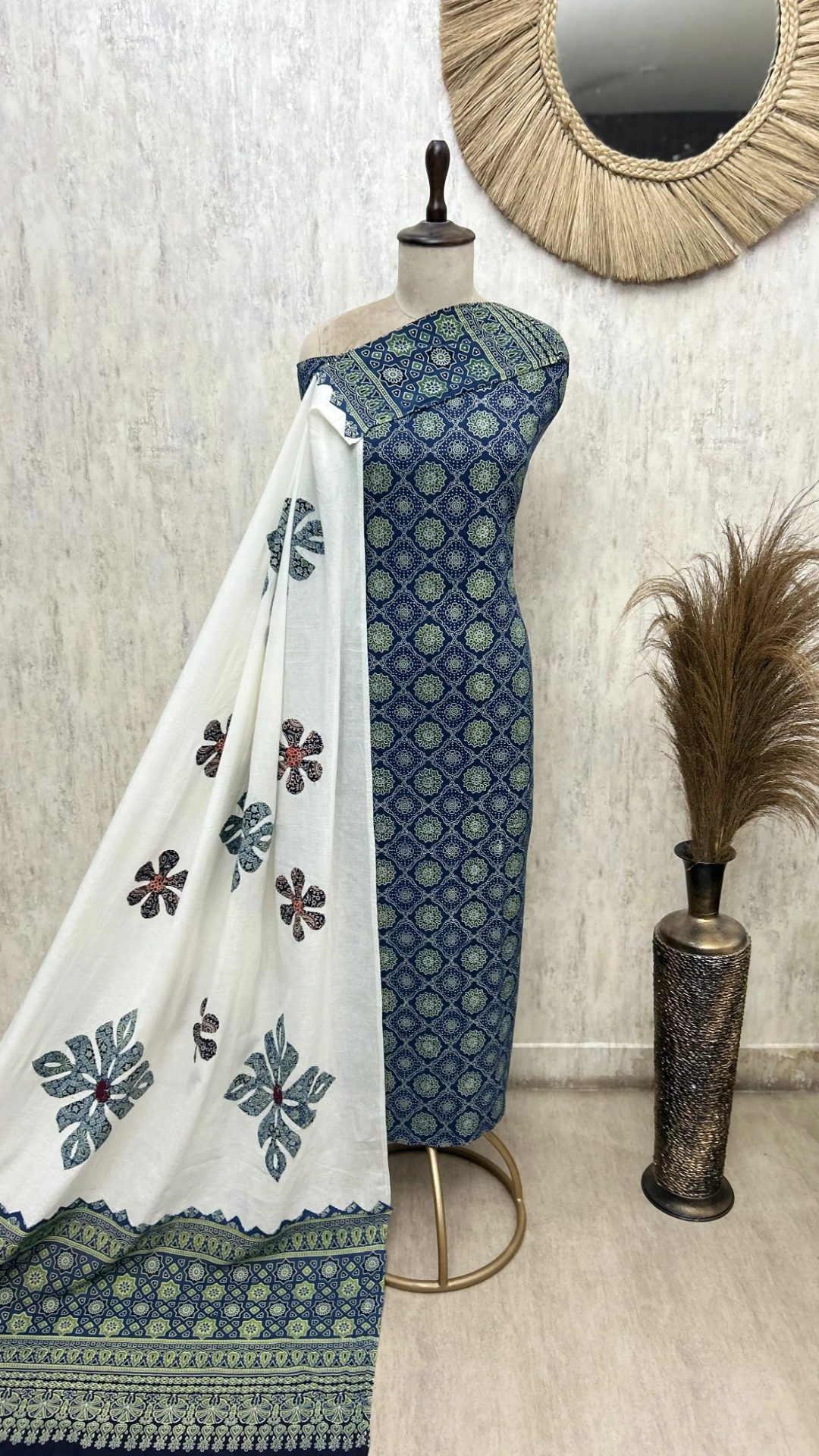 Crafted Heritage Cotton Unstitched Suit