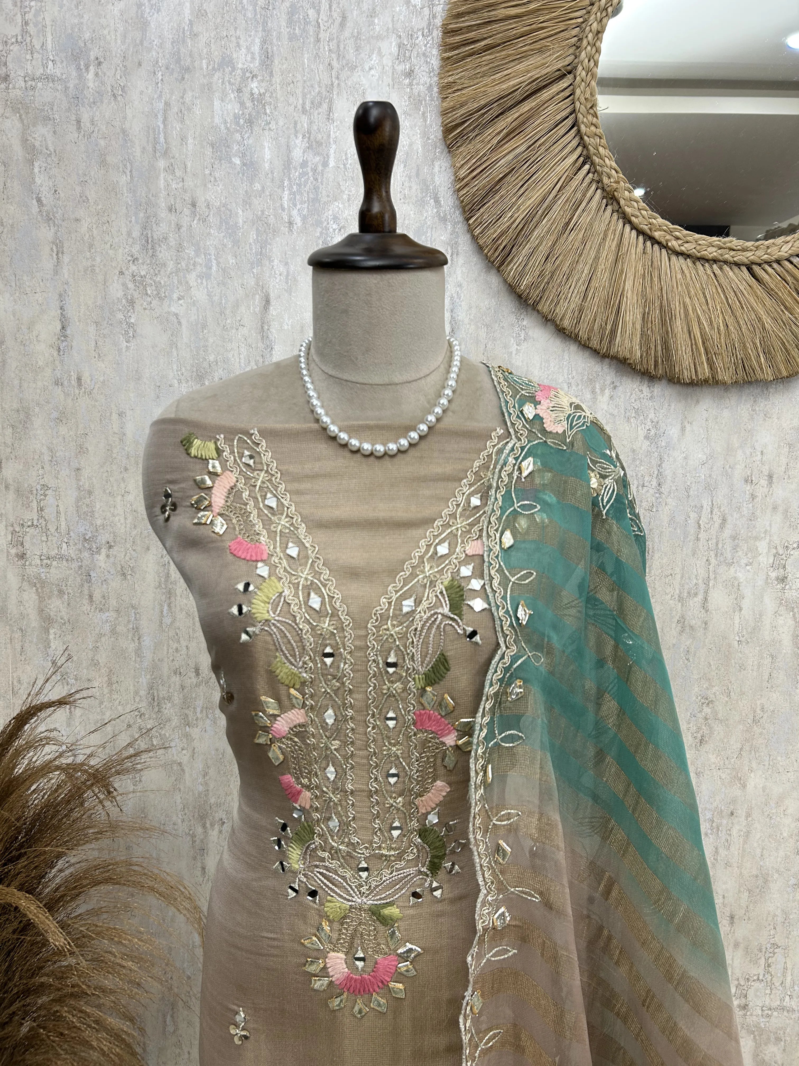 Soft Bloom Grace Unstiched Suit
