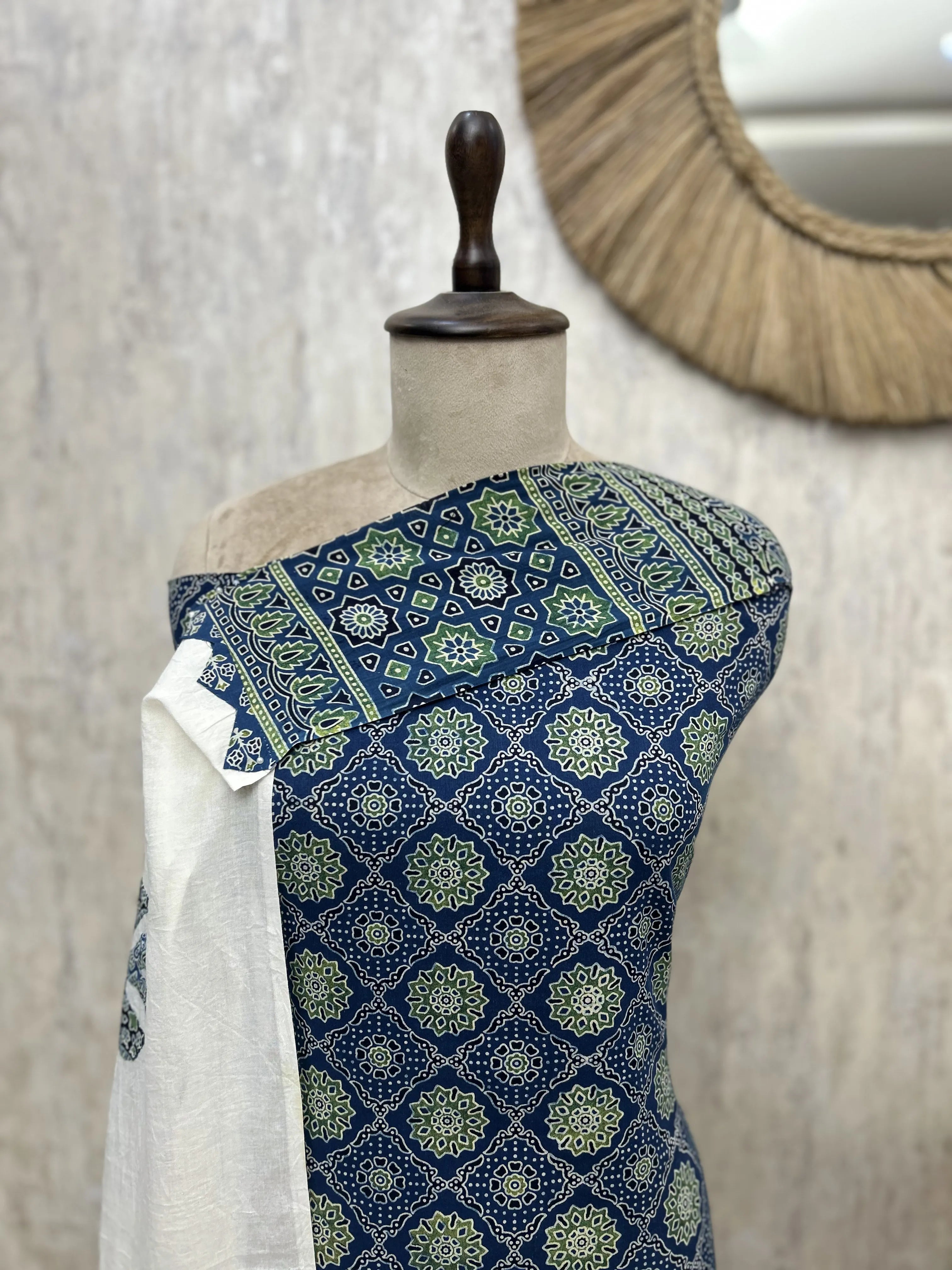 Crafted Heritage Cotton Unstitched Suit