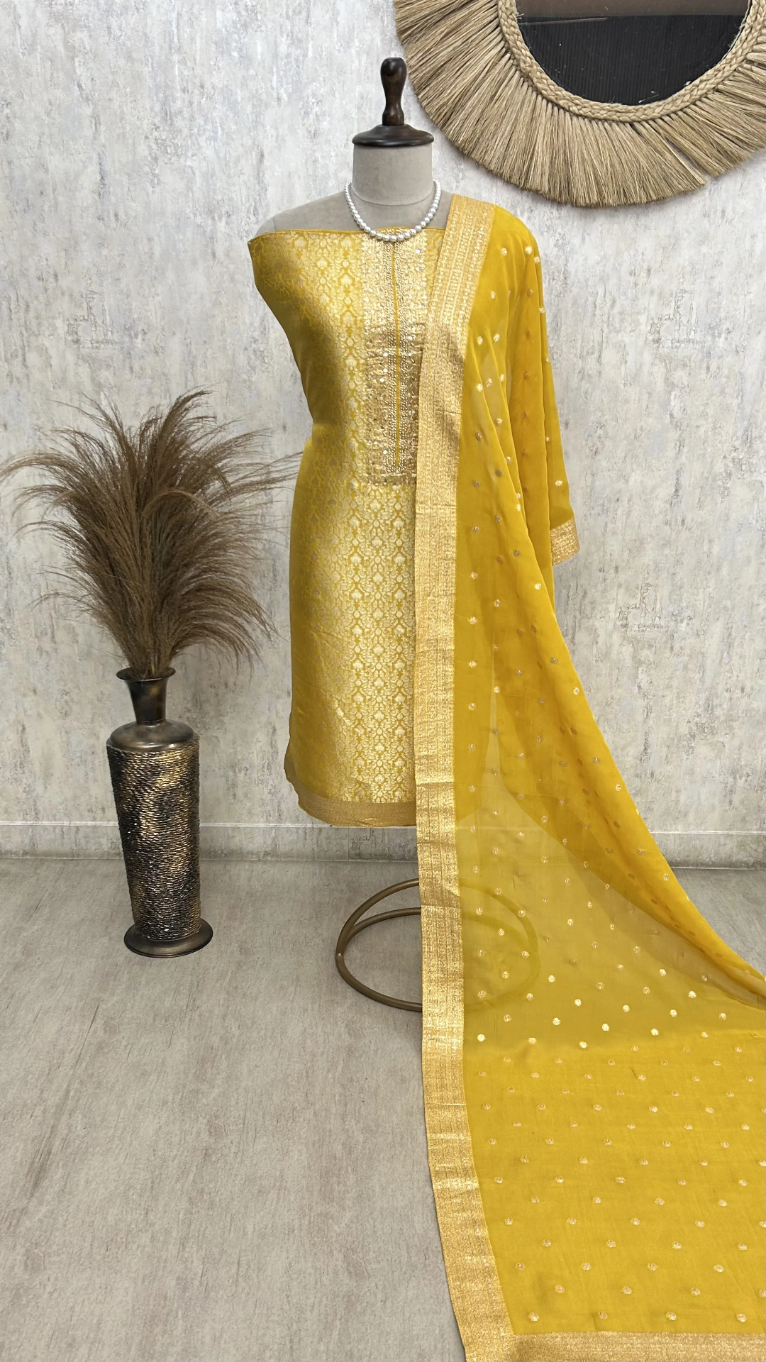 Festive Grace Unstiched Suit