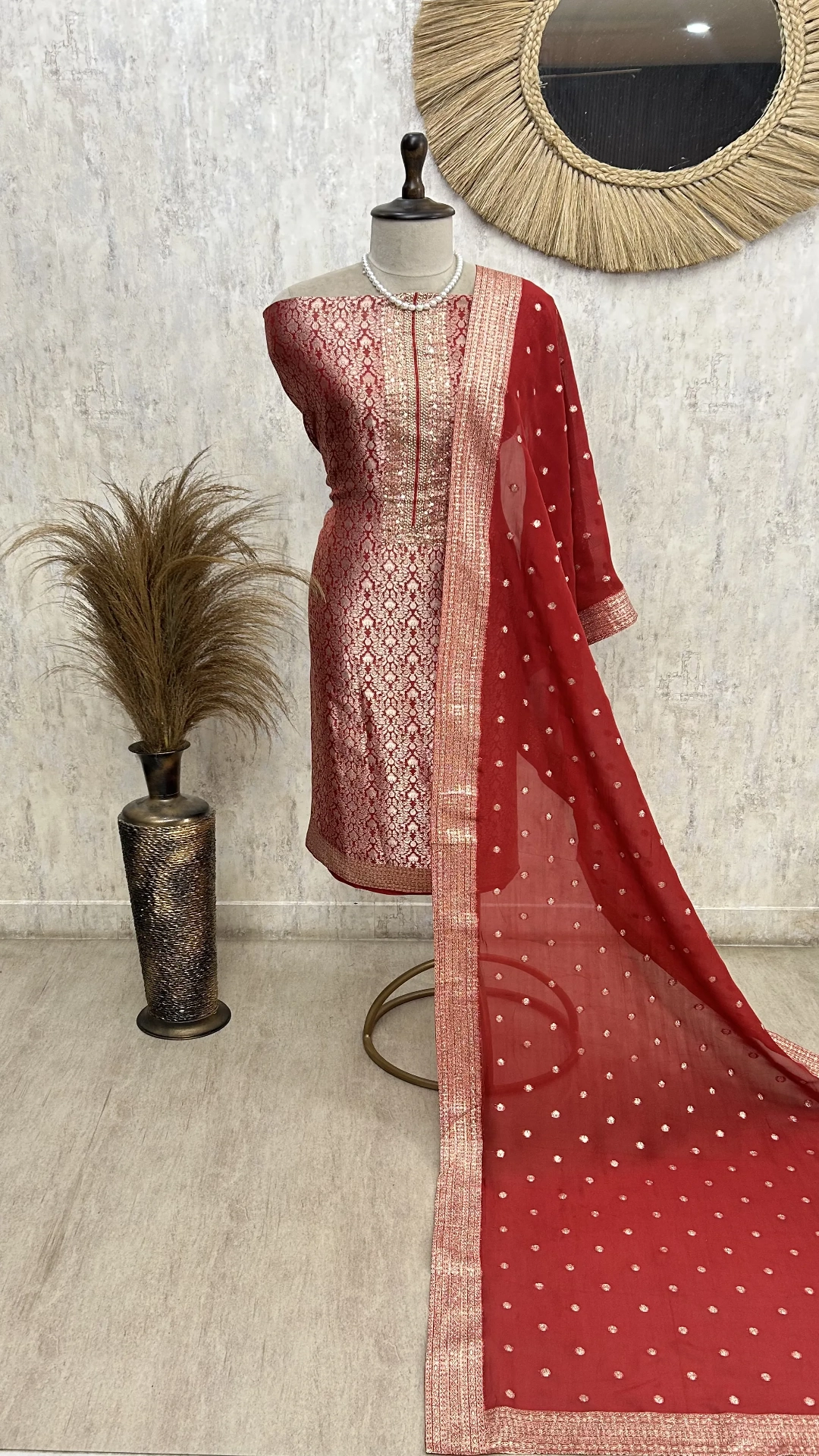 Festive Grace Unstiched Suit