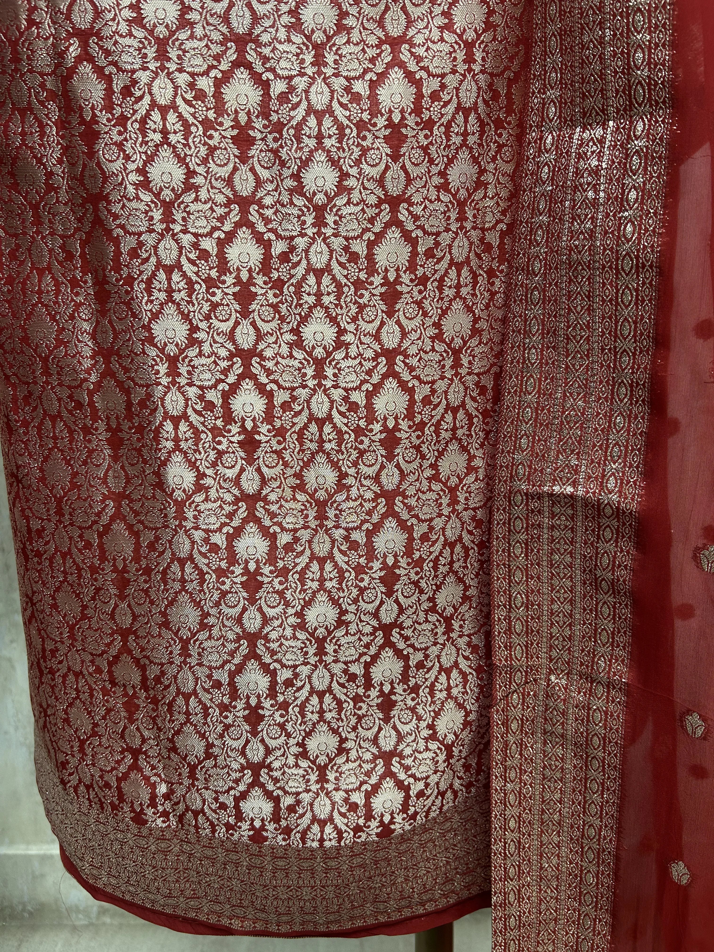 Festive Grace Unstiched Suit