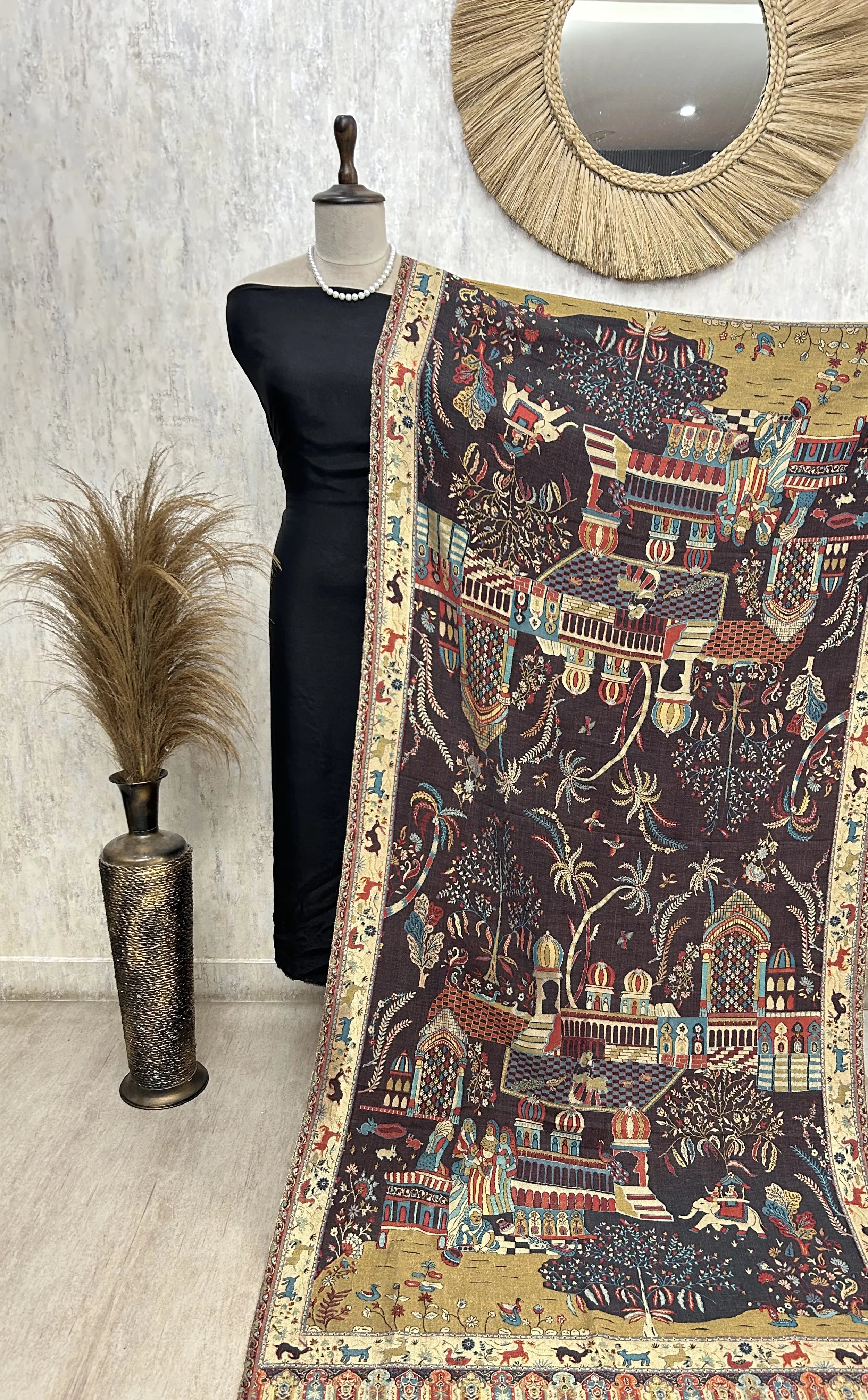 Reversible Semi Pashmina Unisex Shawls With Curated Box Packaging
