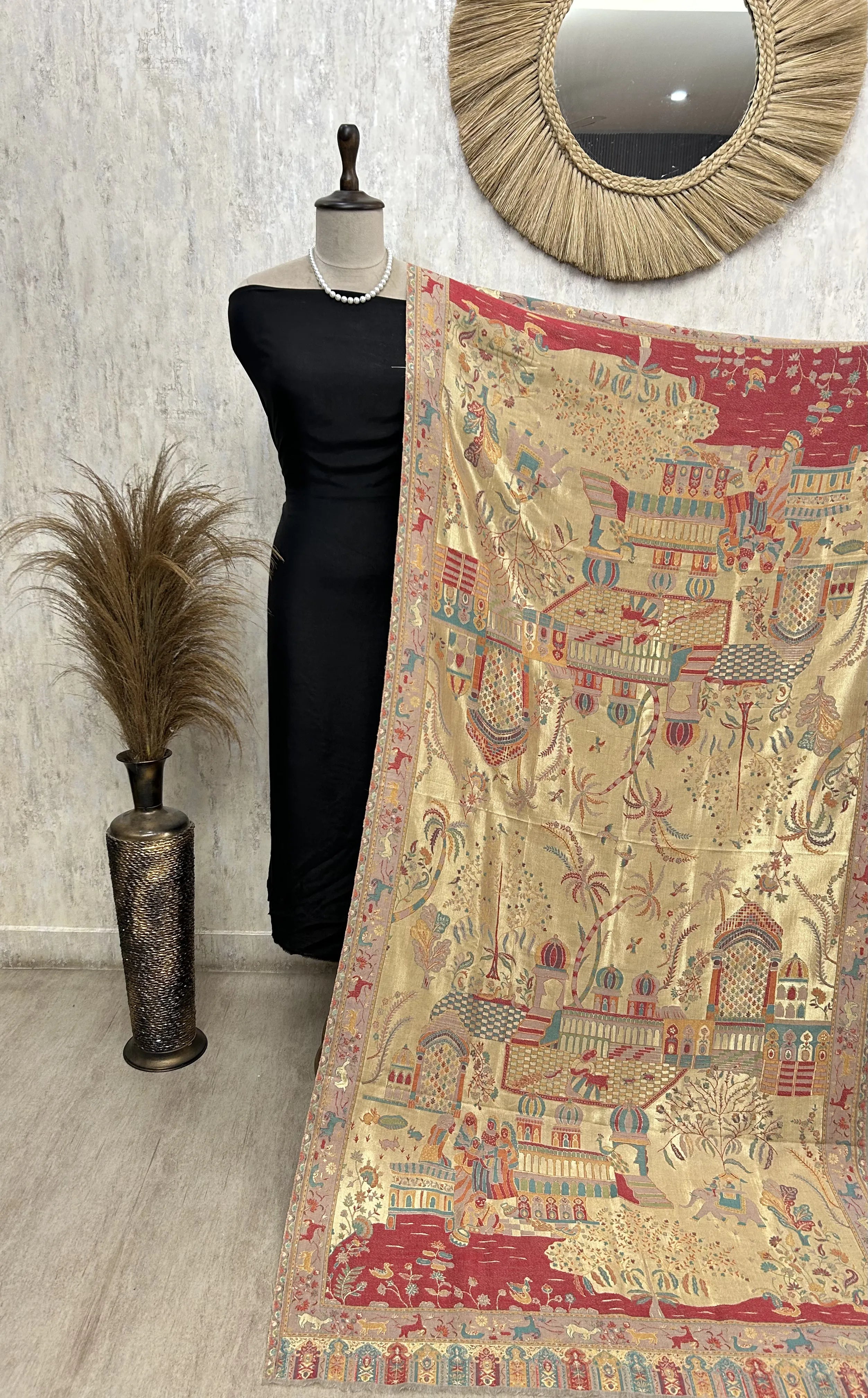 Reversible Semi Pashmina Unisex Shawls With Curated Box Packaging
