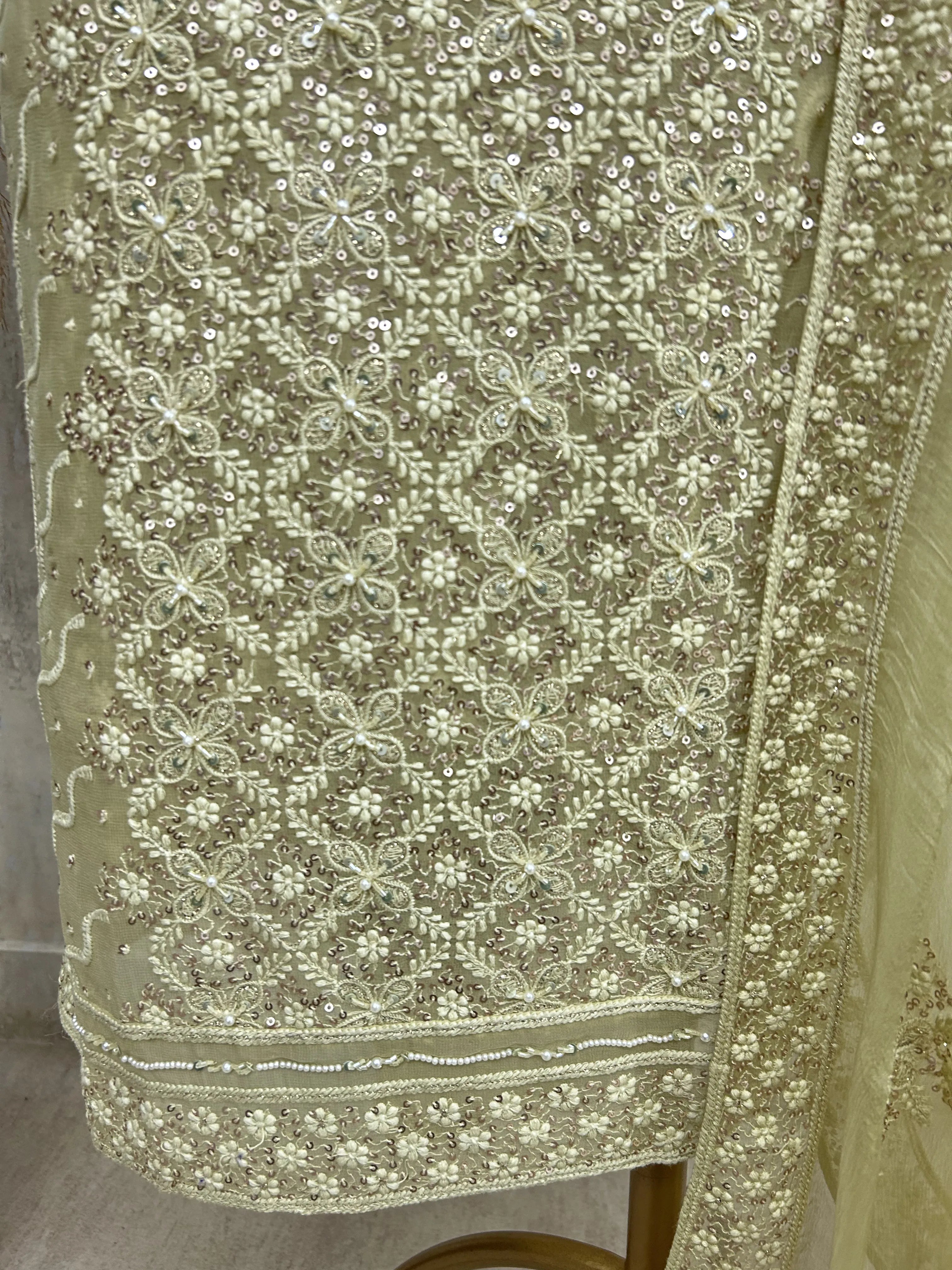 Pastel Embroidered Grace Unstiched Suit