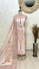 Ethereal Ikat Linen Unstitched Suit