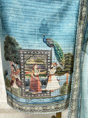 Peacock Garden Elegance Unstiched Suit