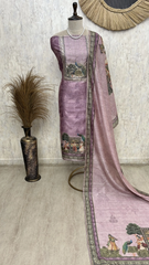 Peacock Garden Elegance Unstiched Suit
