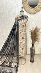 Echoes of Craft Maheshwari Cotton Unstitched Suit