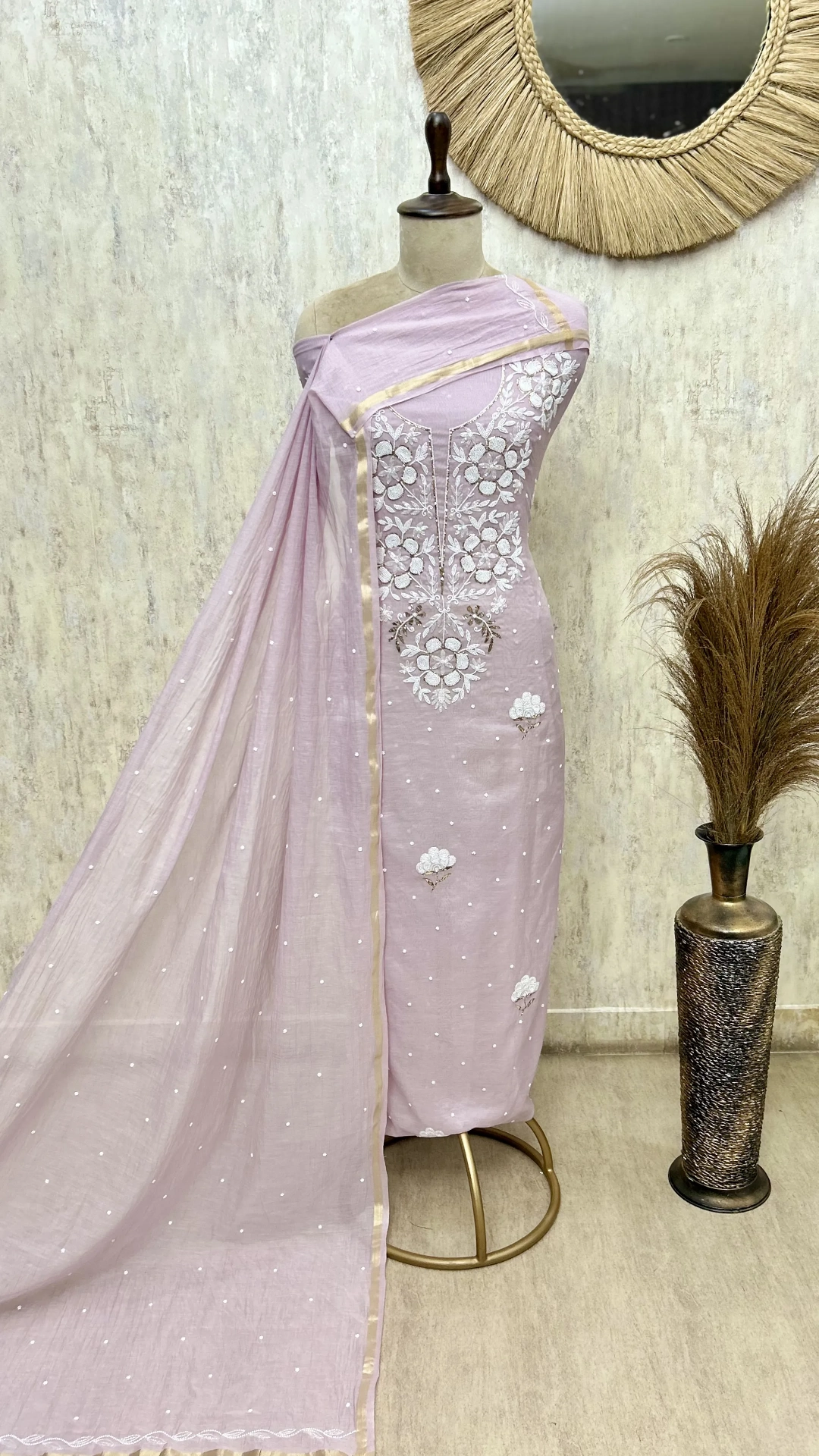 Floral Petal Ensemble Unstitched Suits