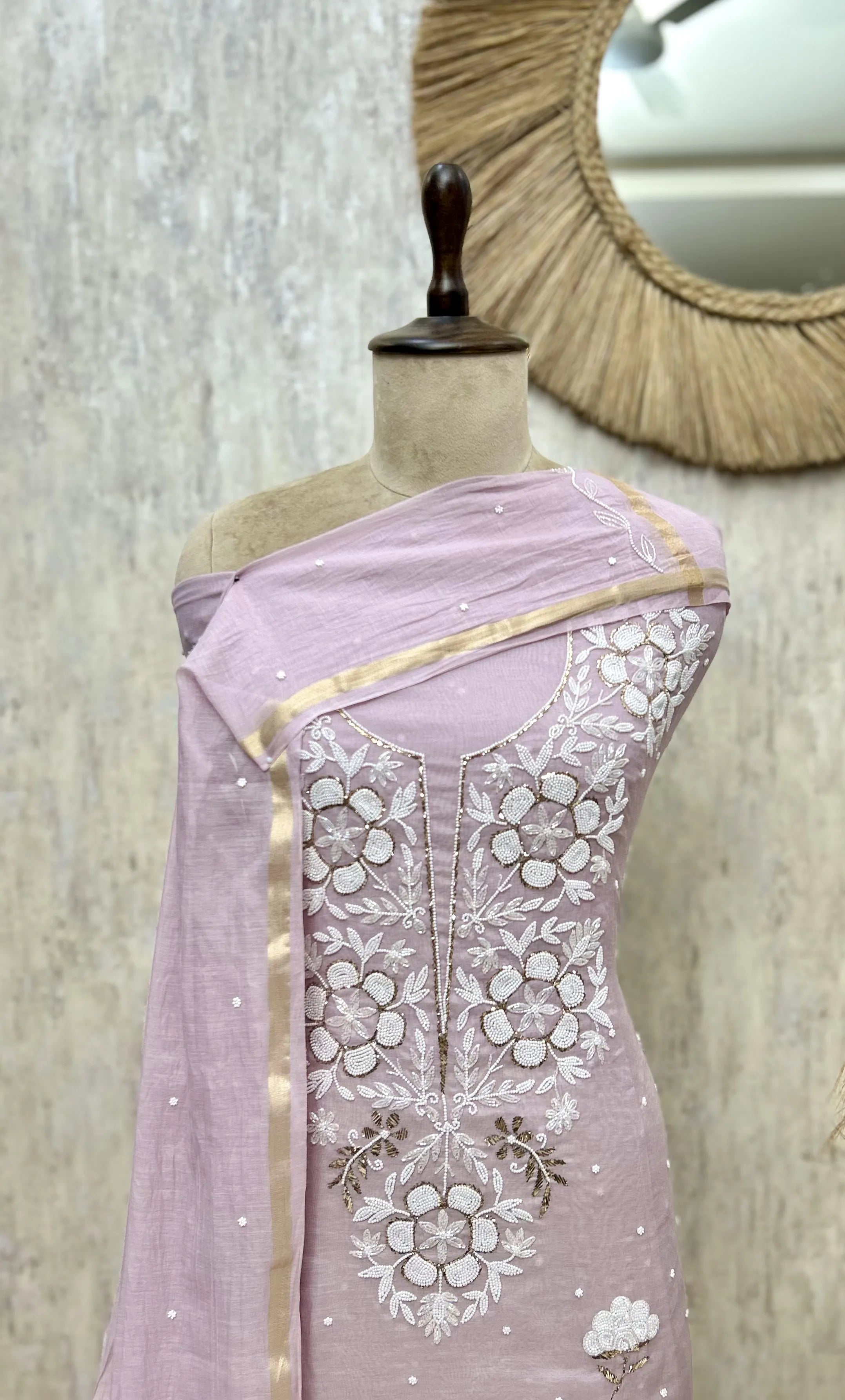 Floral Petal Ensemble Unstitched Suits