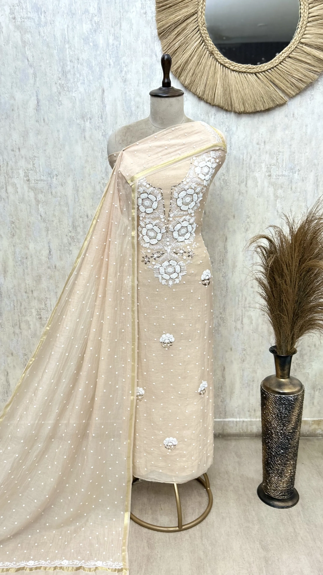 Floral Petal Ensemble Unstitched Suits