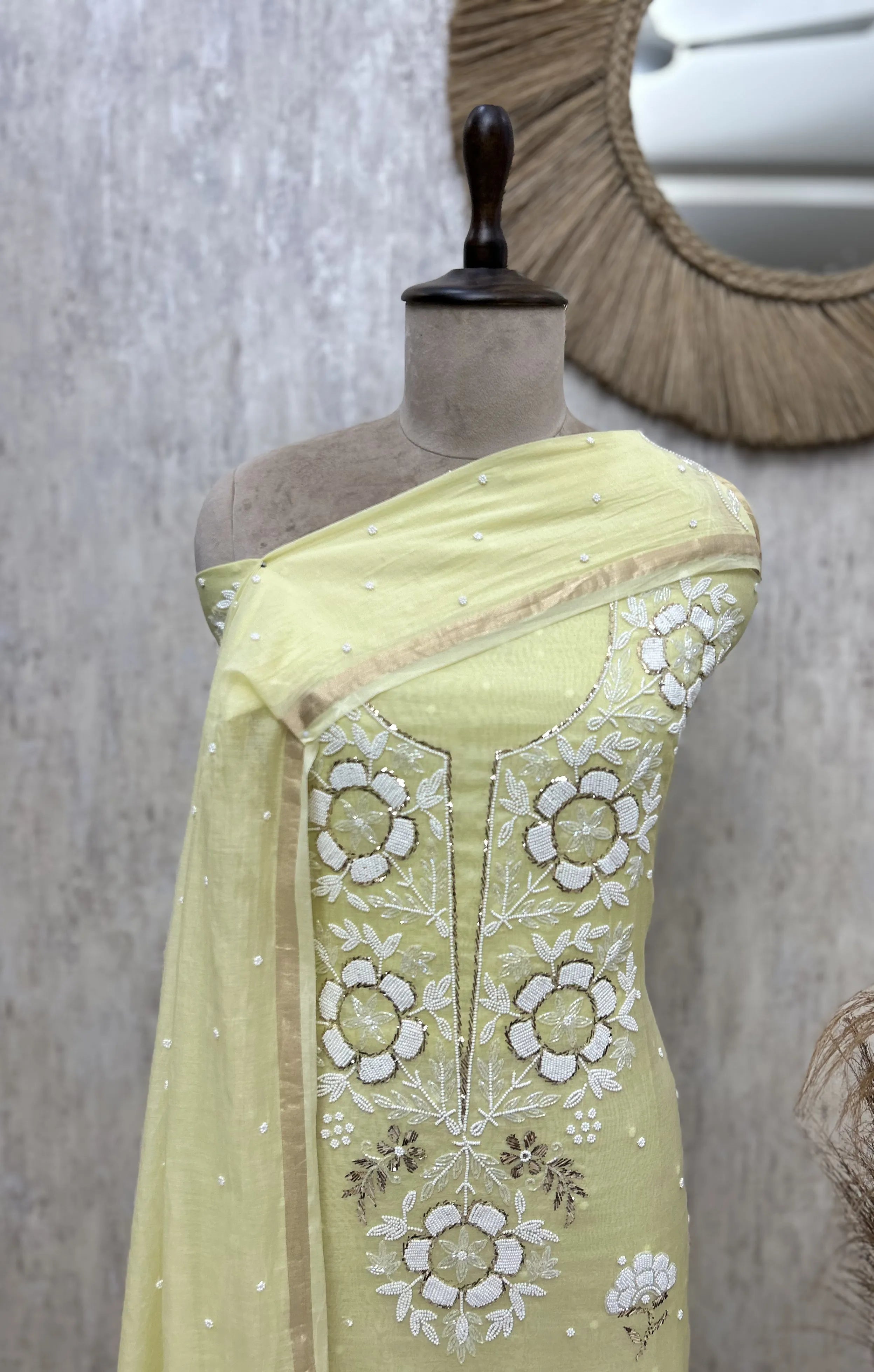 Floral Petal Ensemble Unstitched Suits