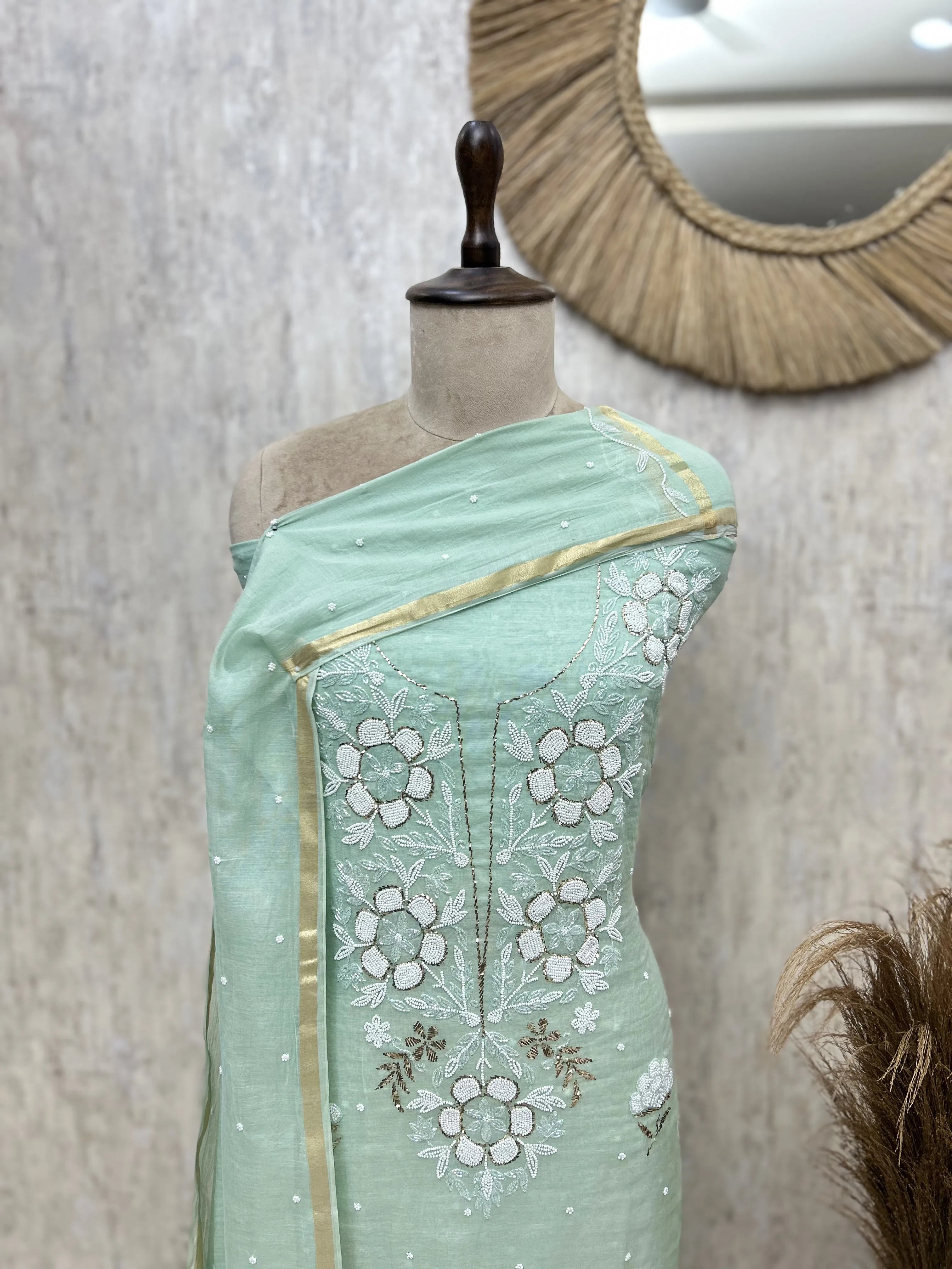 Floral Petal Ensemble Unstitched Suits