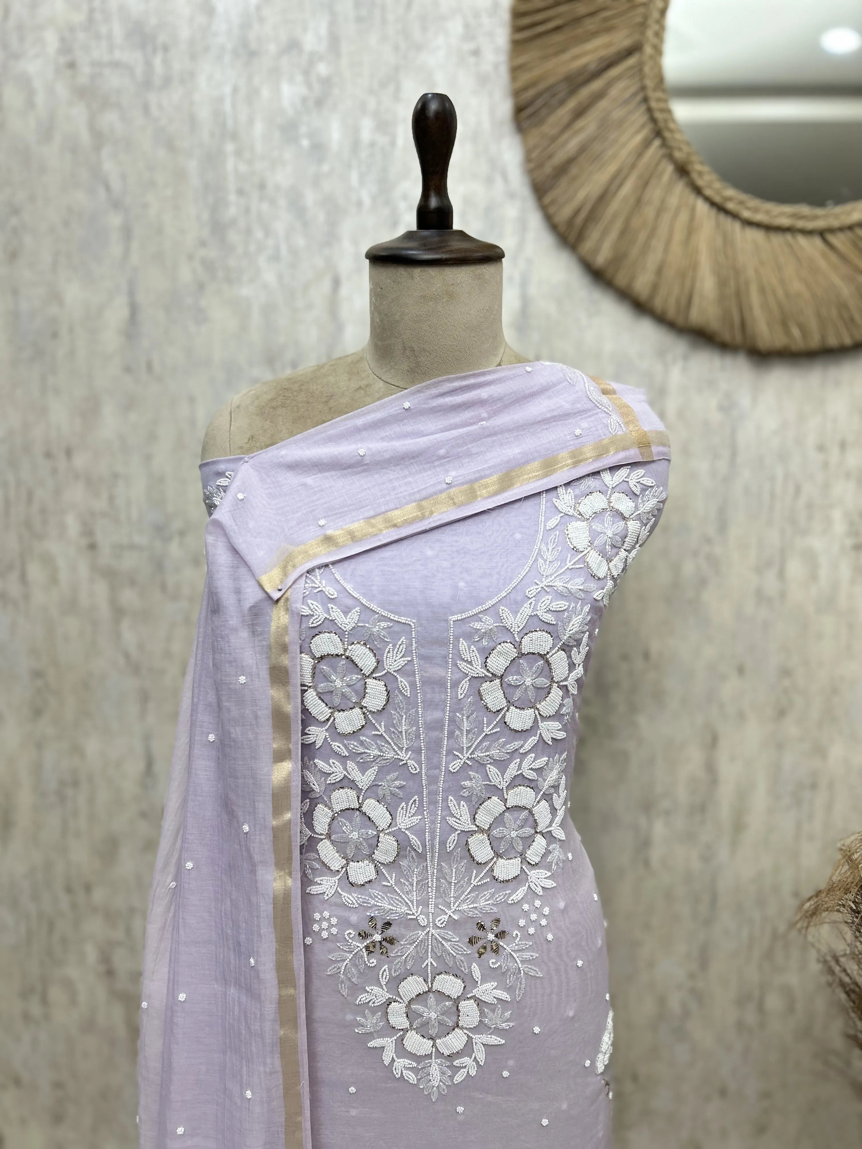 Floral Petal Ensemble Unstitched Suits