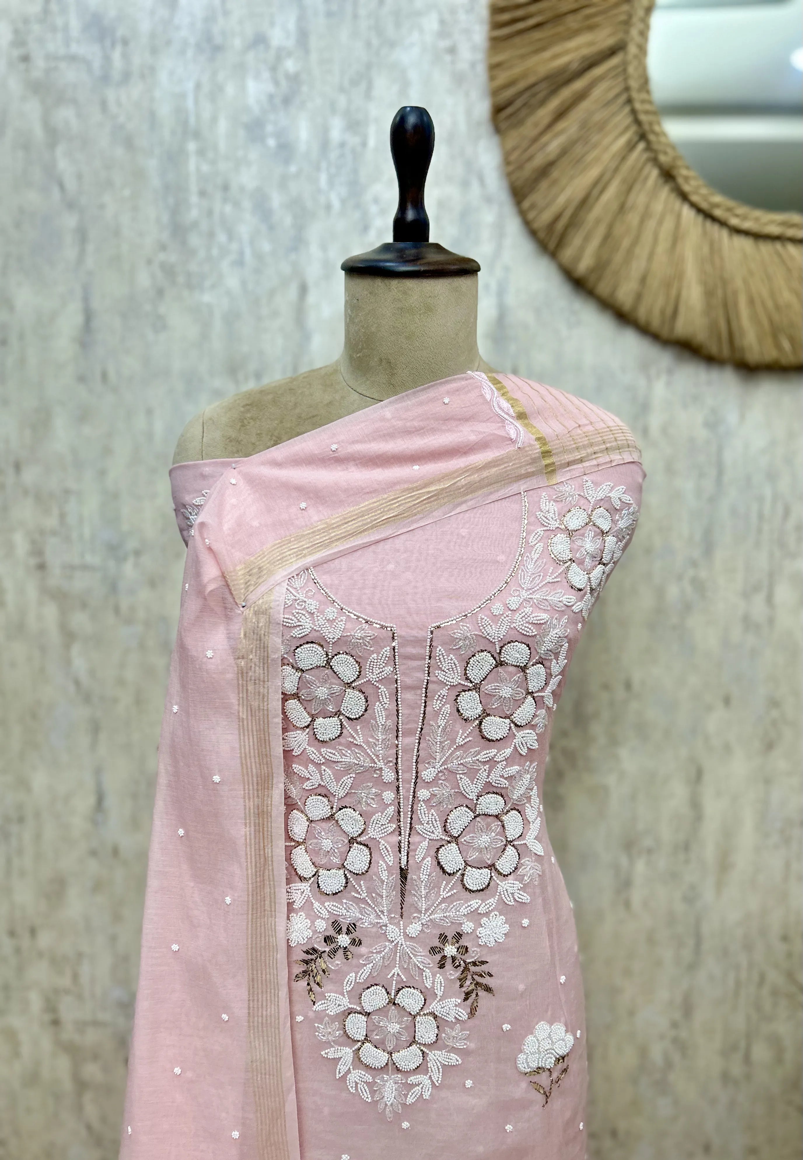 Floral Petal Ensemble Unstitched Suits