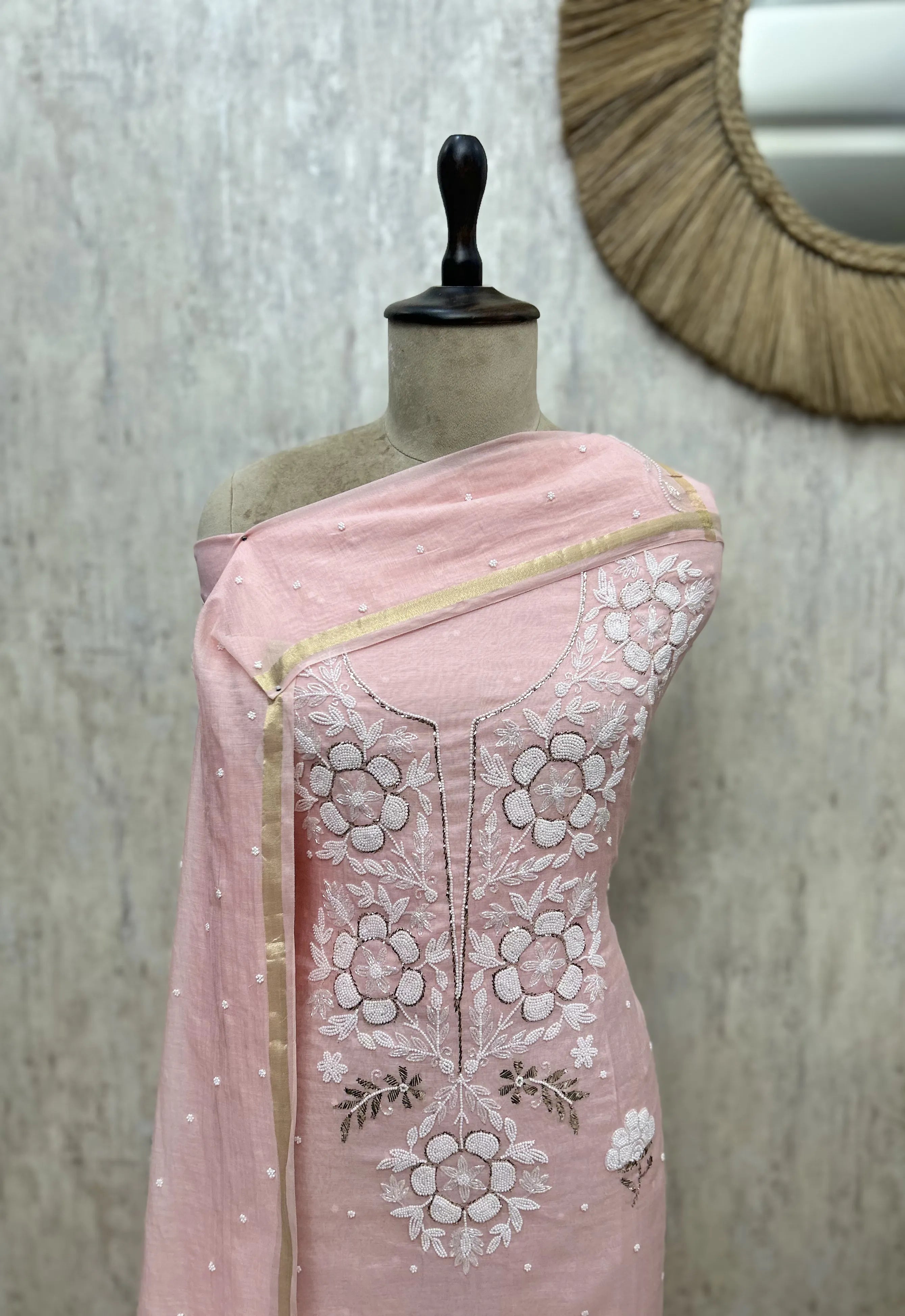 Floral Petal Ensemble Unstitched Suits