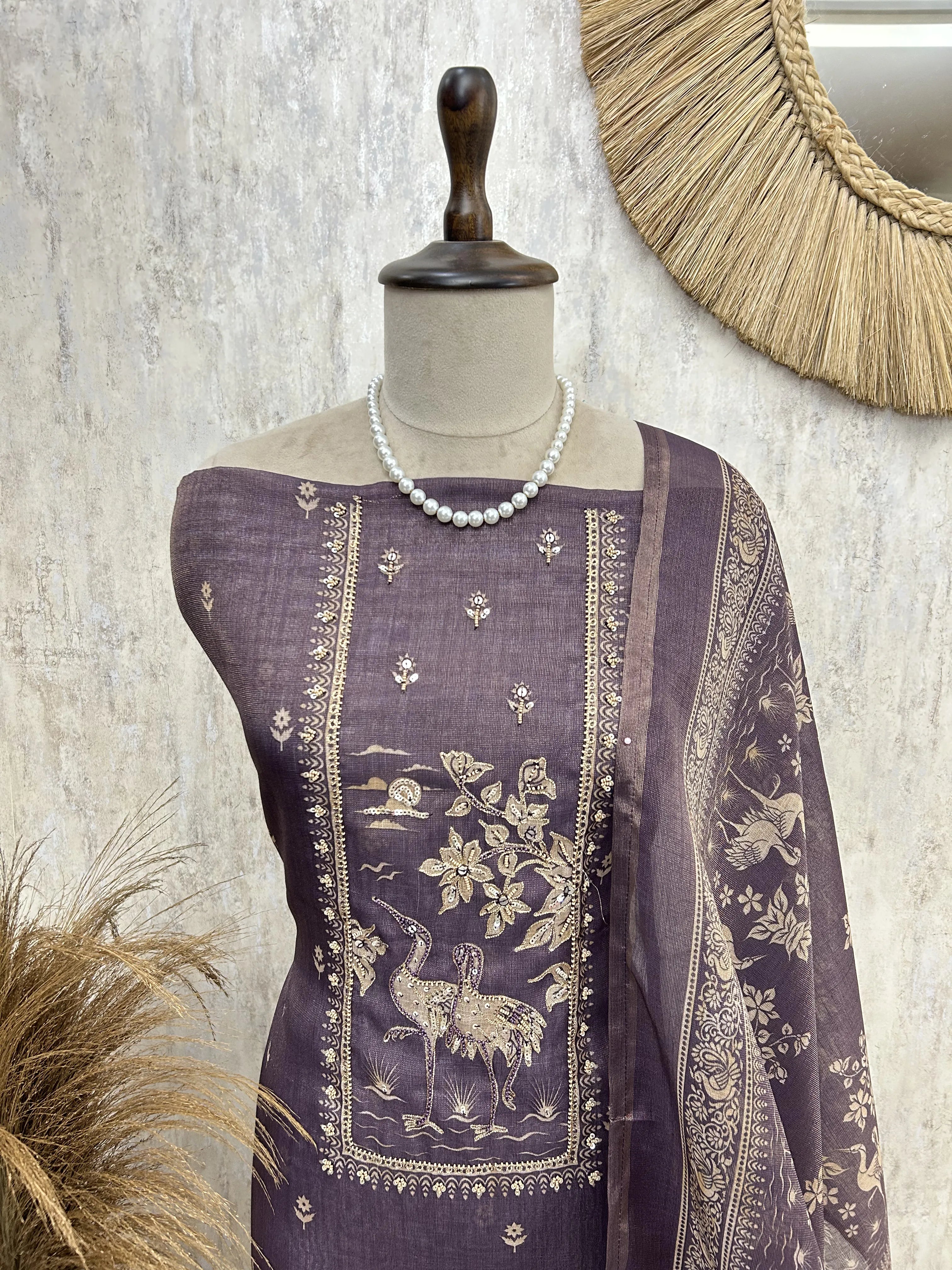 Forest Green Heritage Unstiched Suit