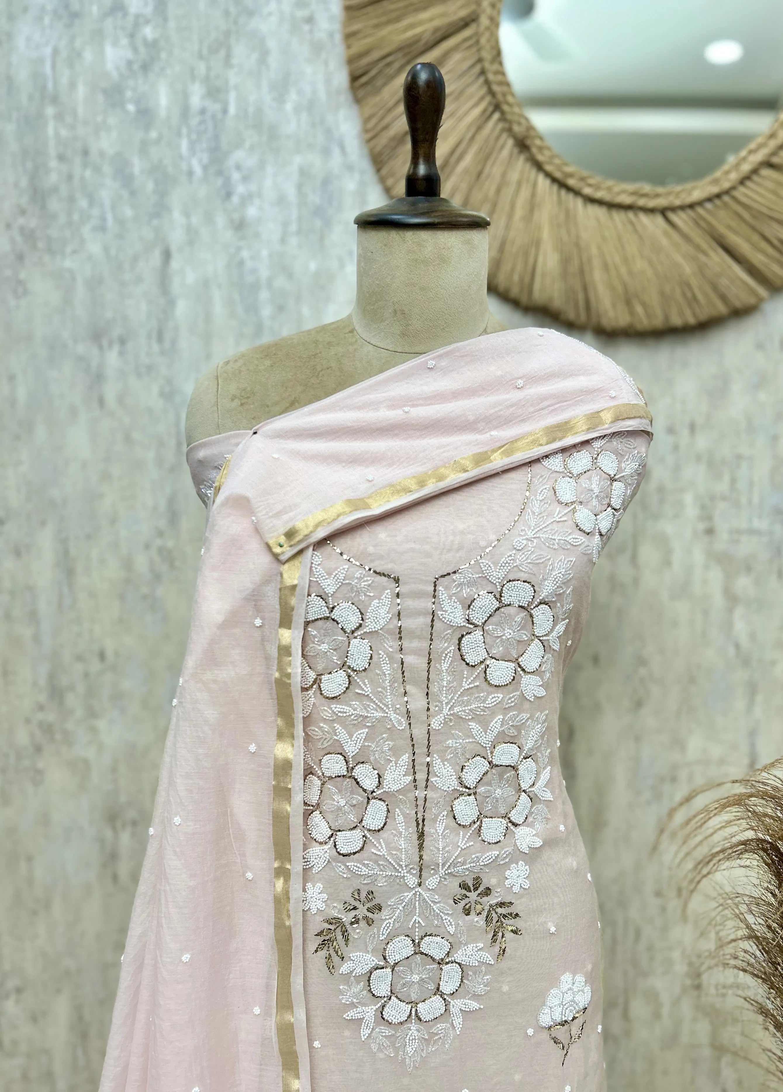 Floral Petal Ensemble Unstitched Suits