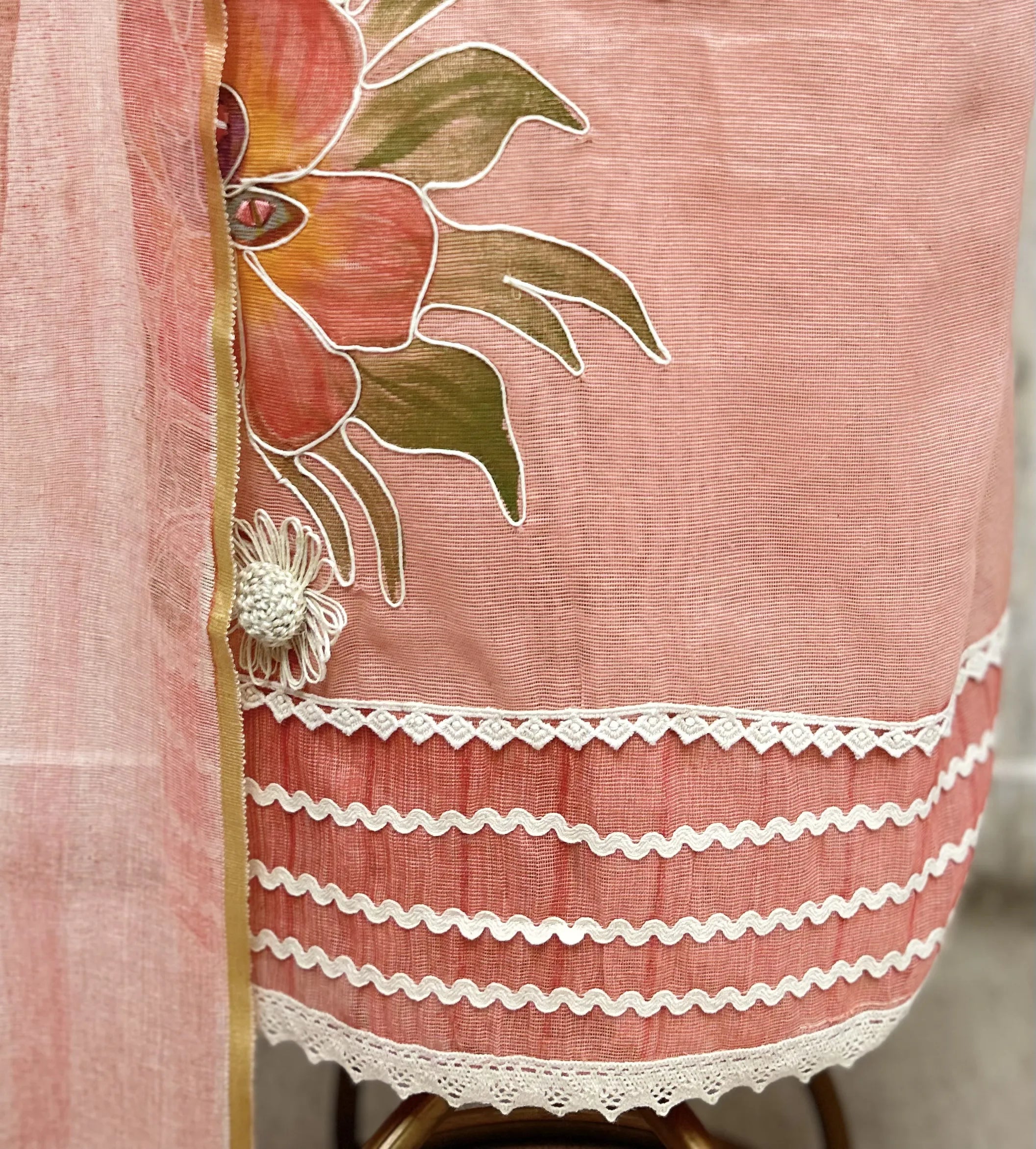 Botanical Charm Jute Cotton Unstitched Suit