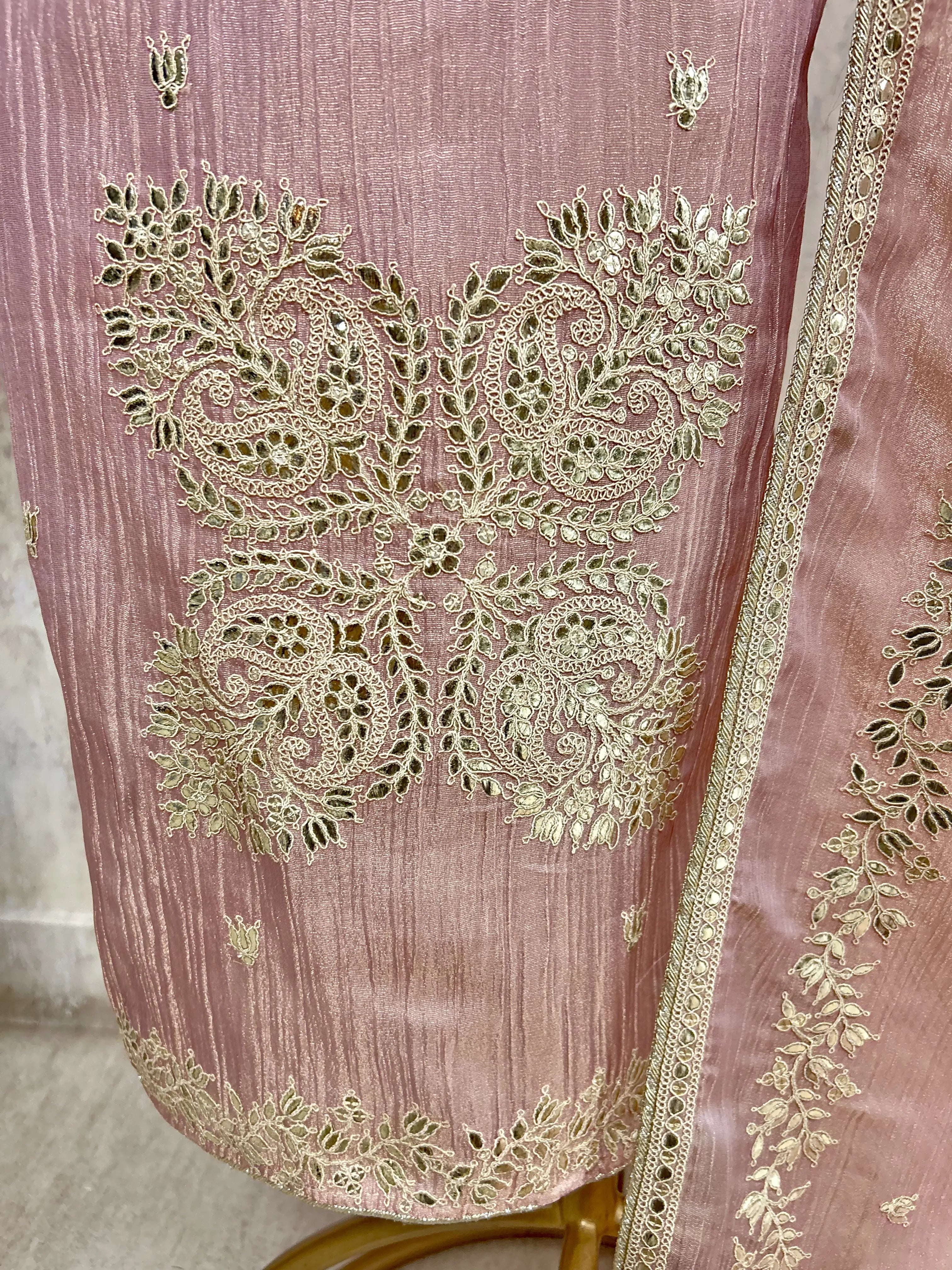 Soft Gold Serenity Unstiched Suit