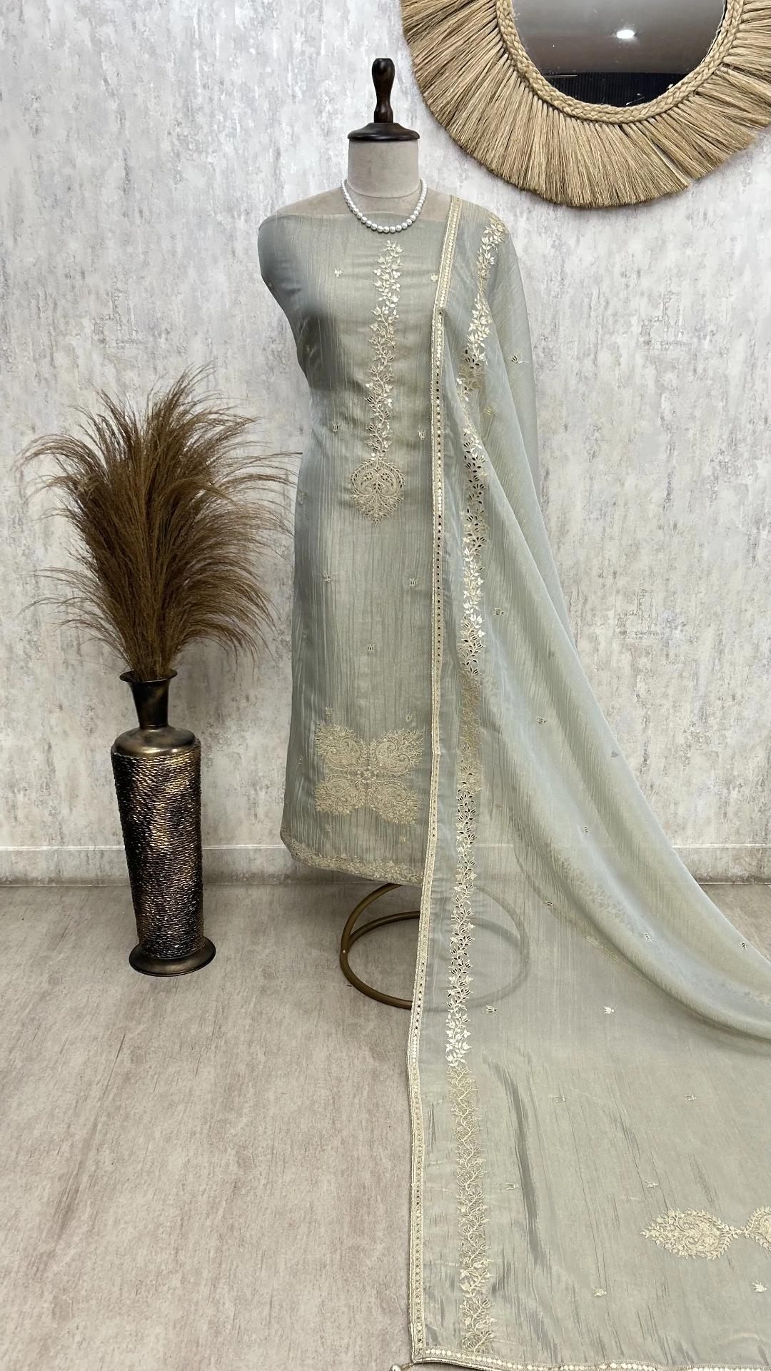 Soft Gold Serenity Unstiched Suit
