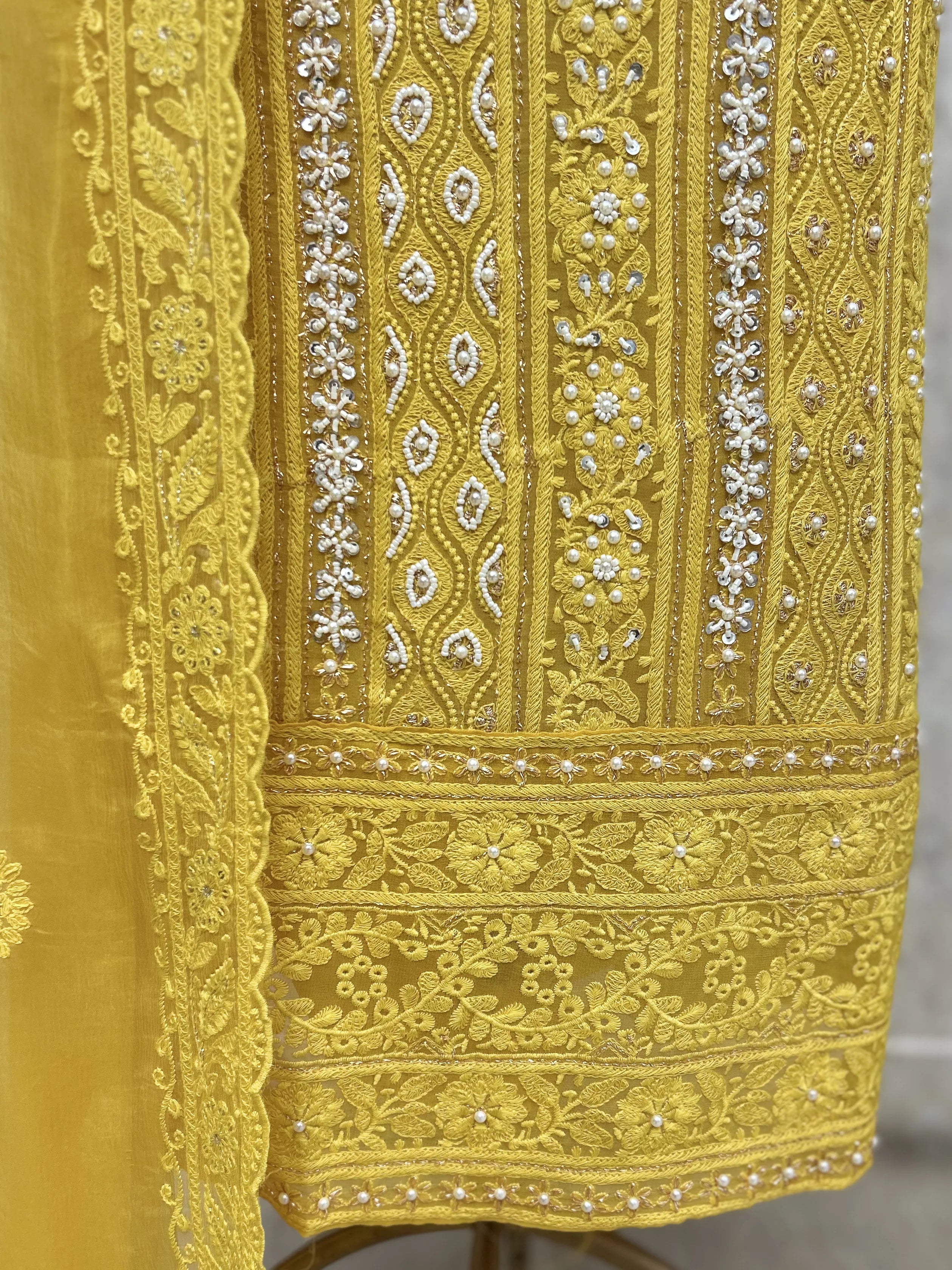 Regal Lucknowi Georgette Unstitched Suit