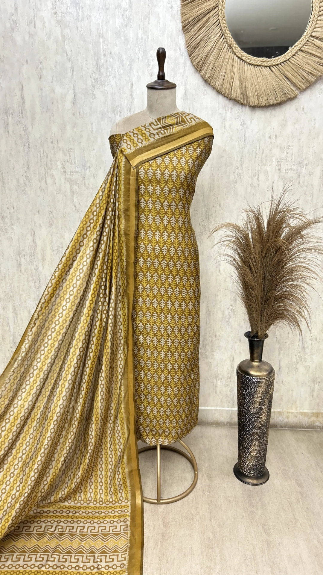 Timeless Grace Maheshwari Unstitched Suit